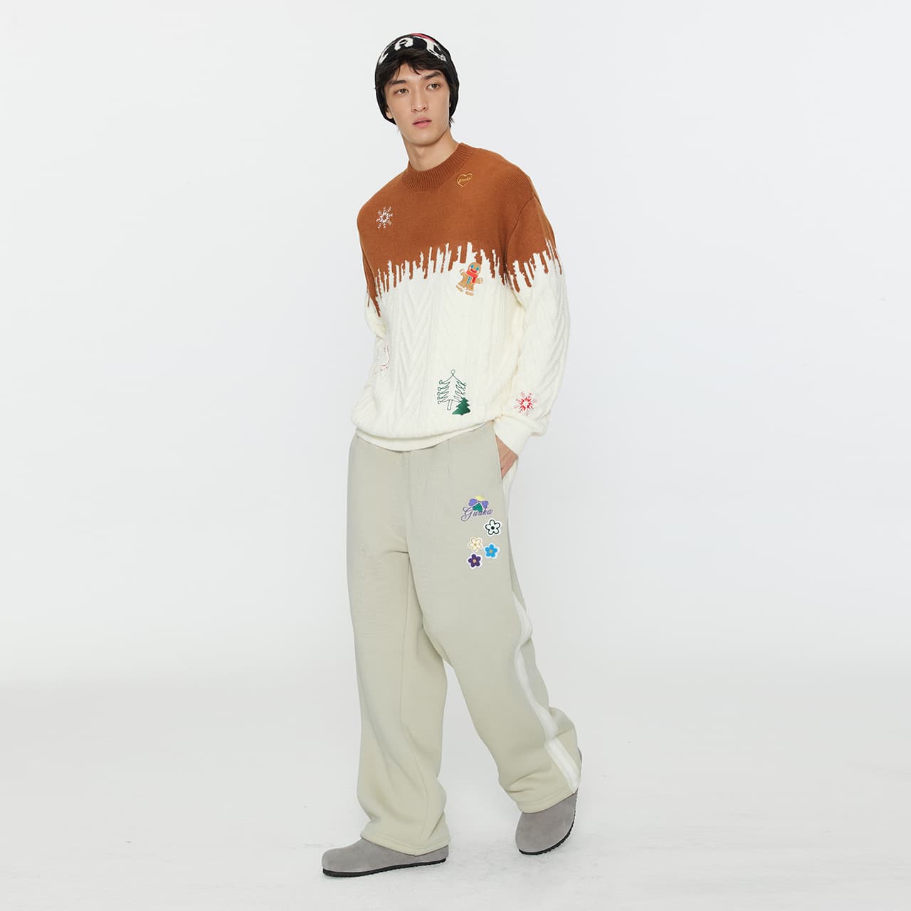Штаны Guuka Light Apricot Unisex Casual Pants Guuka Светло-абрикосовые унисекс повседневные штаны - изображение 8