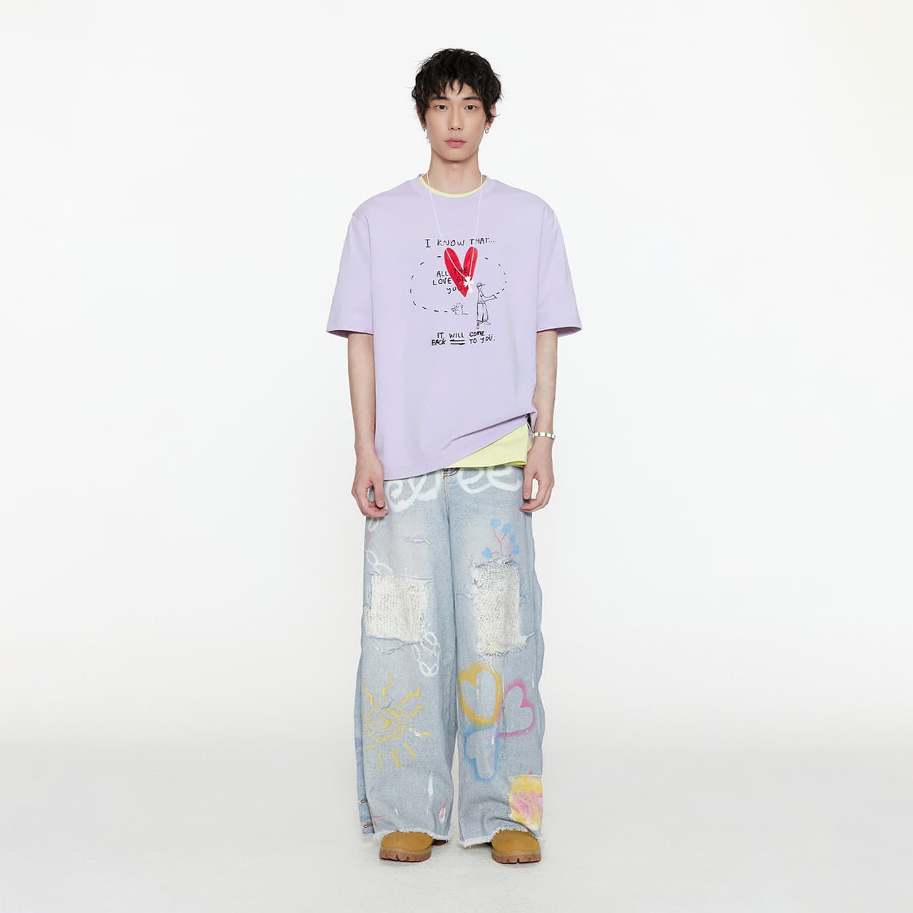 Футболка Guuka T-Shirt Унисекс Таро Фиолетовый - изображение 6