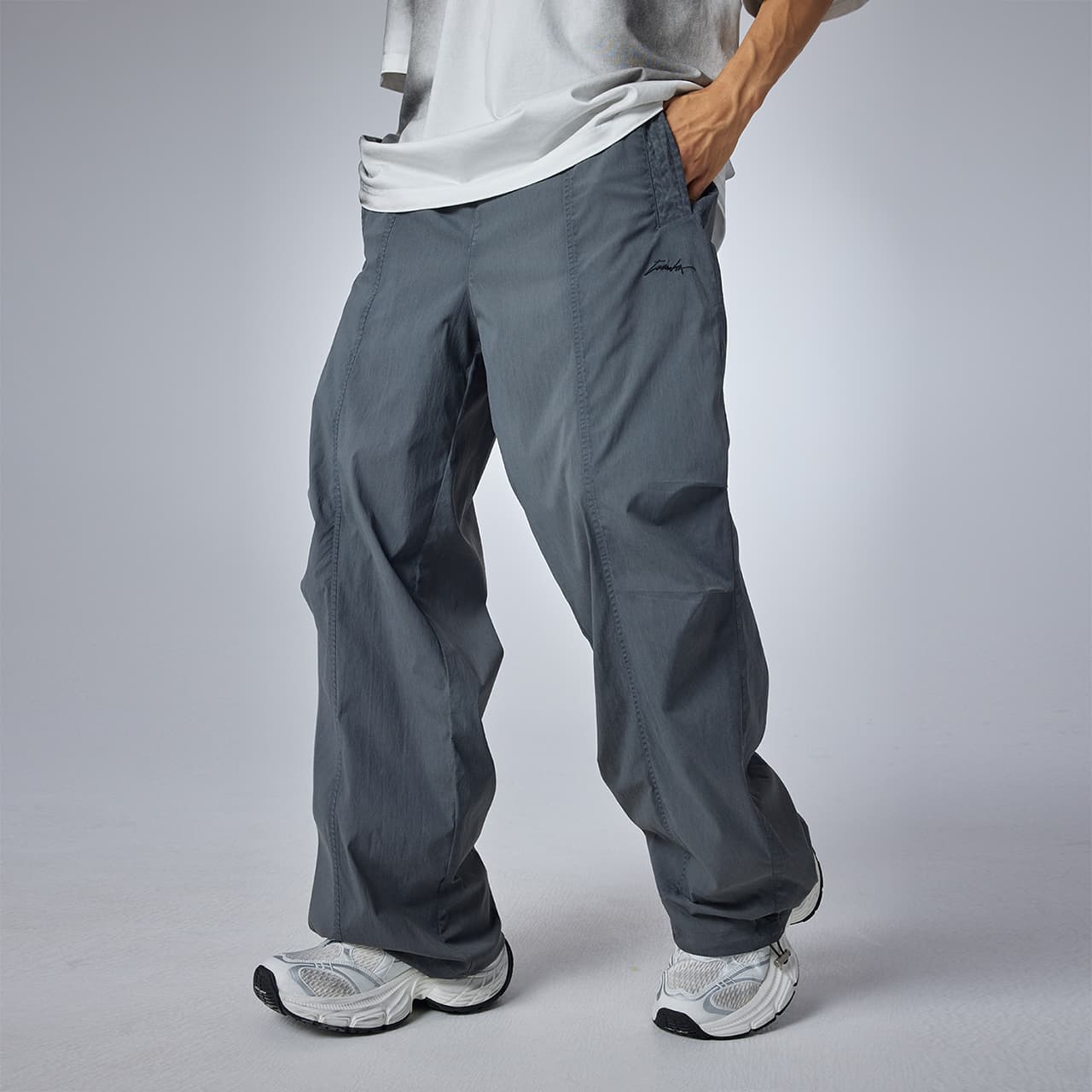 Штаны Guuka Gray Men's Casual Pants Guuka Серый Мужские Повседневные Брюки - изображение 8