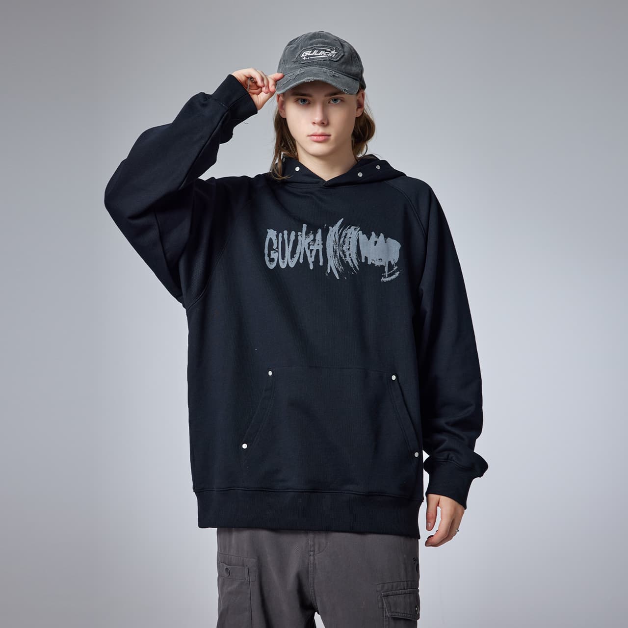 Худи Guuka Черные Мужские Толстовки - изображение 6