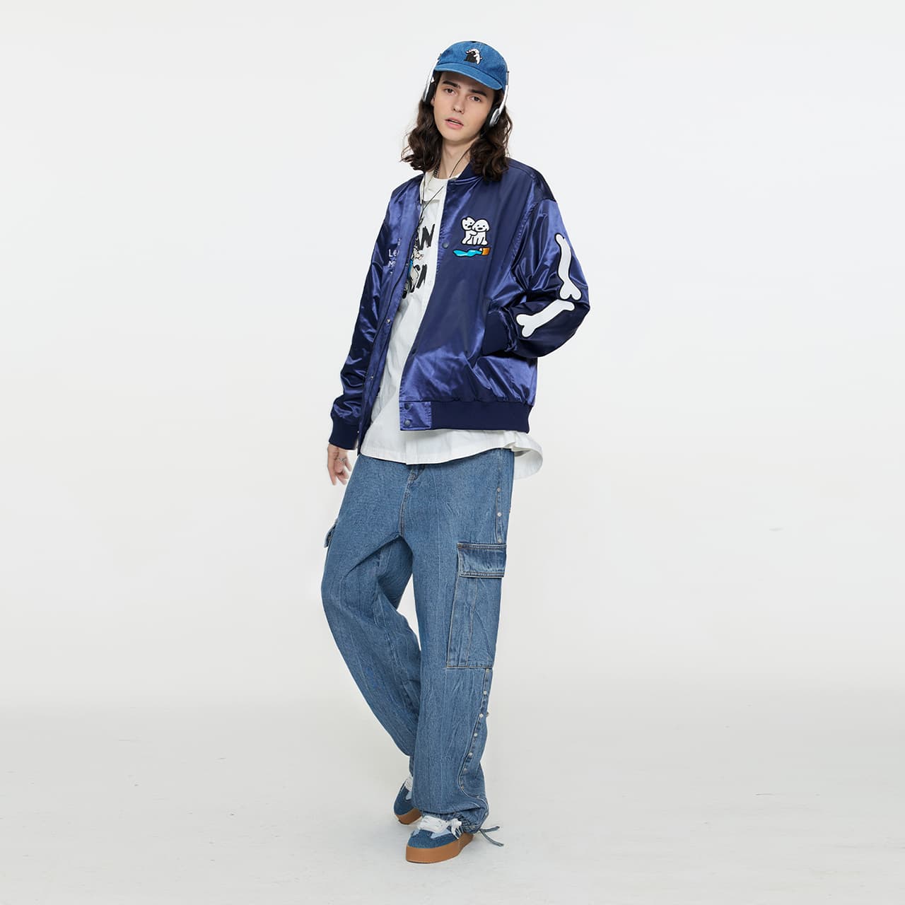 Штаны Guuka Blue Men's Jeans Guuka Синий Мужской Джинсы - изображение 5
