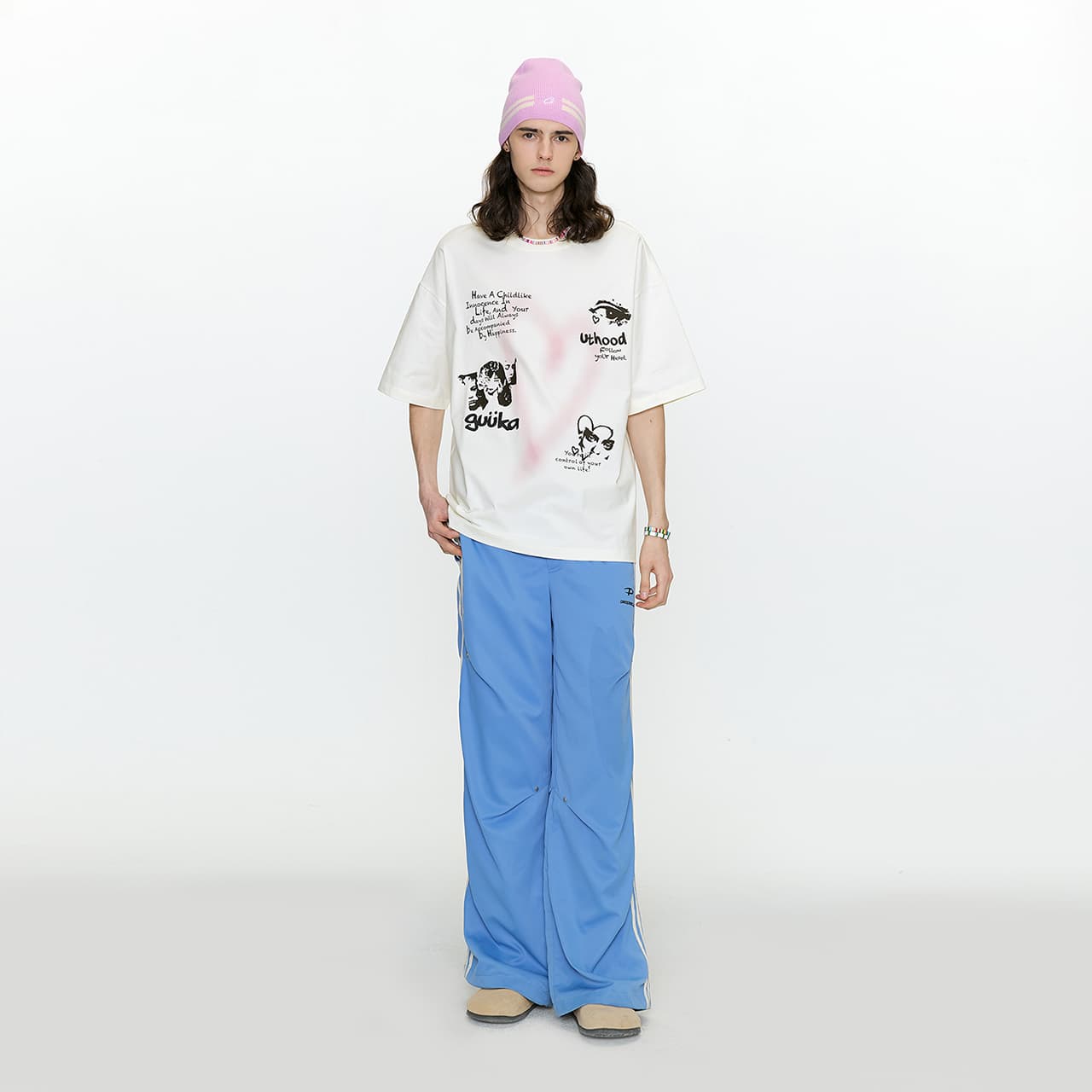 Футболка Guuka T-Shirt Унисекс Кремово-Белый - изображение 6