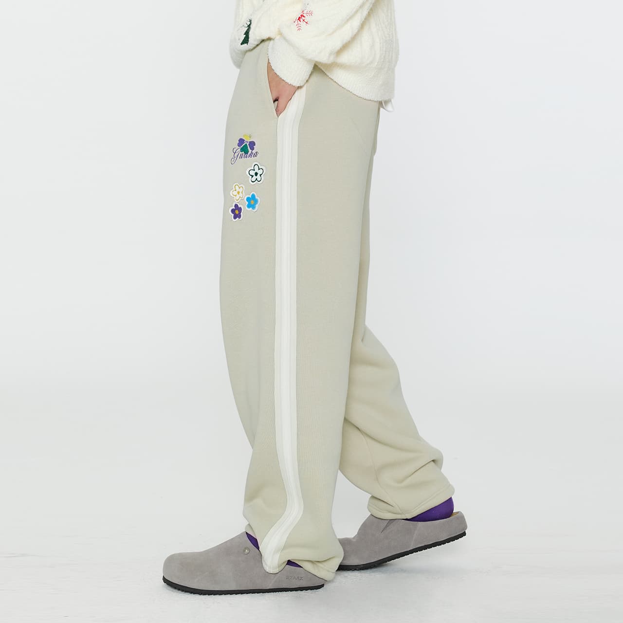 Штаны Guuka Light Apricot Unisex Casual Pants Guuka Светло-абрикосовые унисекс повседневные штаны - изображение 7