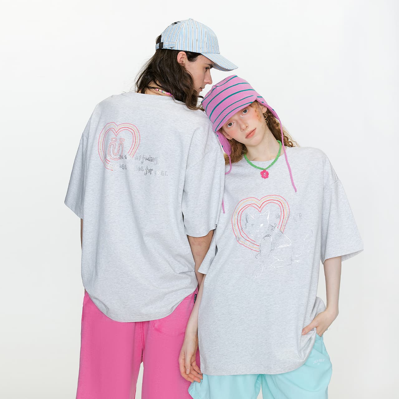 Футболка Guuka T-Shirt Унисекс Цветочный Абрикос - изображение 4