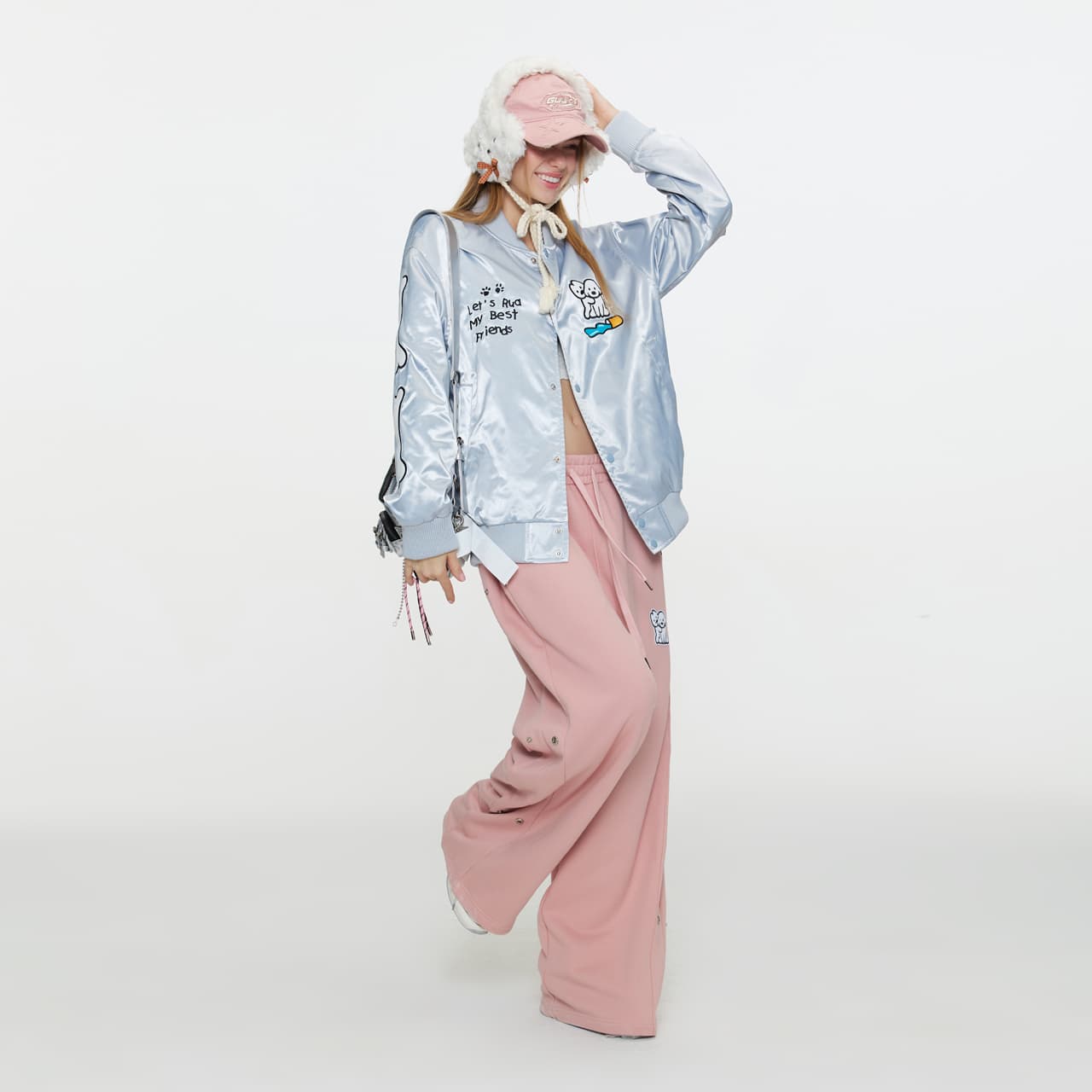 Штаны Guuka Casual Pants Unisex Dark Pink Guuka Повседневные Штаны Унисекс Темно-Розовый - изображение 7