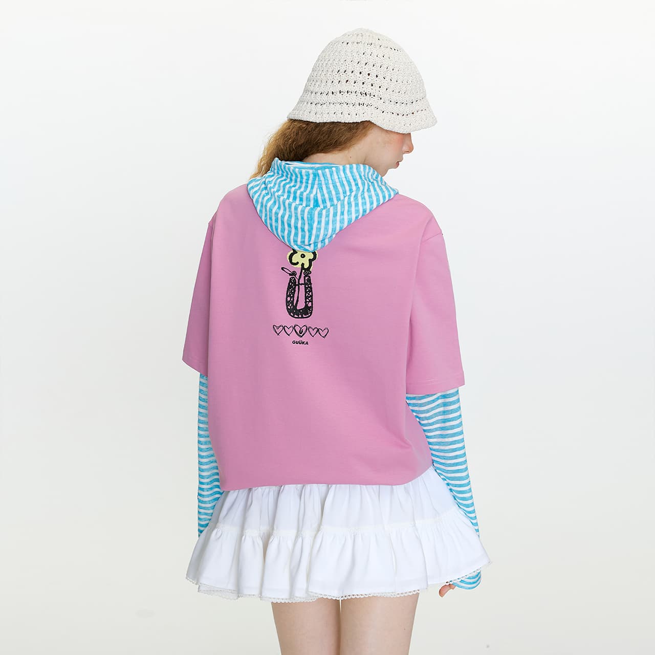 Футболка Guuka T-Shirt Унисекс Дымчатый Розовый Орхидея - изображение 4