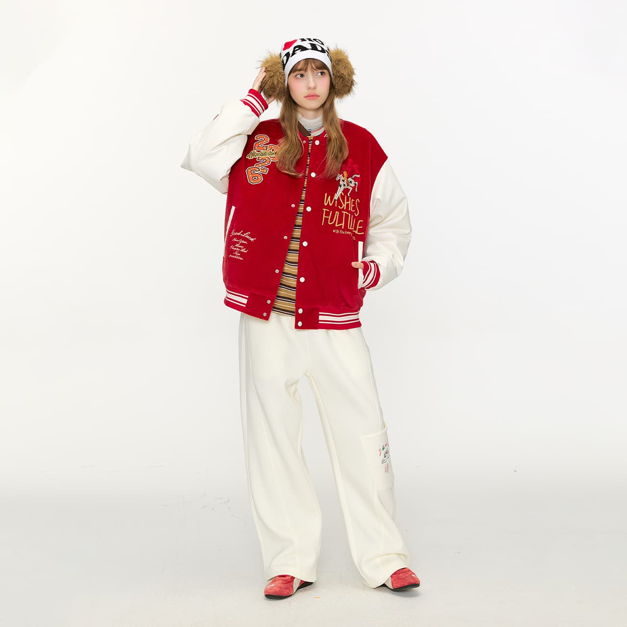 Штаны Guuka Cream White Unisex Casual Pants Guuka Кремовые Белые Унисекс Повседневные Брюки - изображение 7
