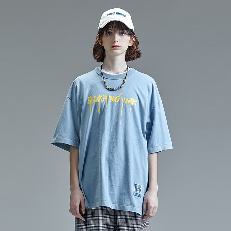 Футболка Guuka x SANK TOYS Blue Tee - изображение 4