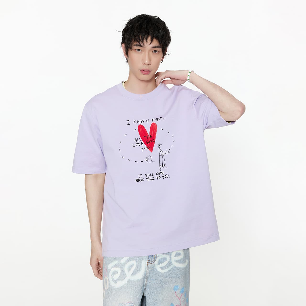 Футболка Guuka T-Shirt Унисекс Таро Фиолетовый - изображение 3