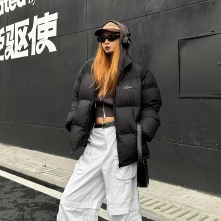 Зимняя куртка пуховик TURNTHETABLES FW22 Pleated Texture Puffer Coat - изображение 3