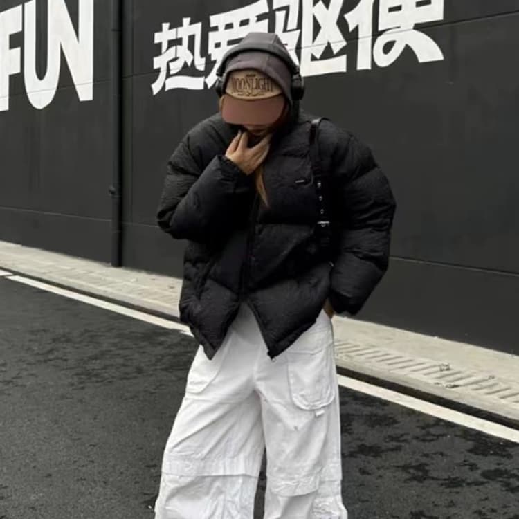 Зимняя куртка пуховик TURNTHETABLES FW22 Pleated Texture Puffer Coat - изображение 4