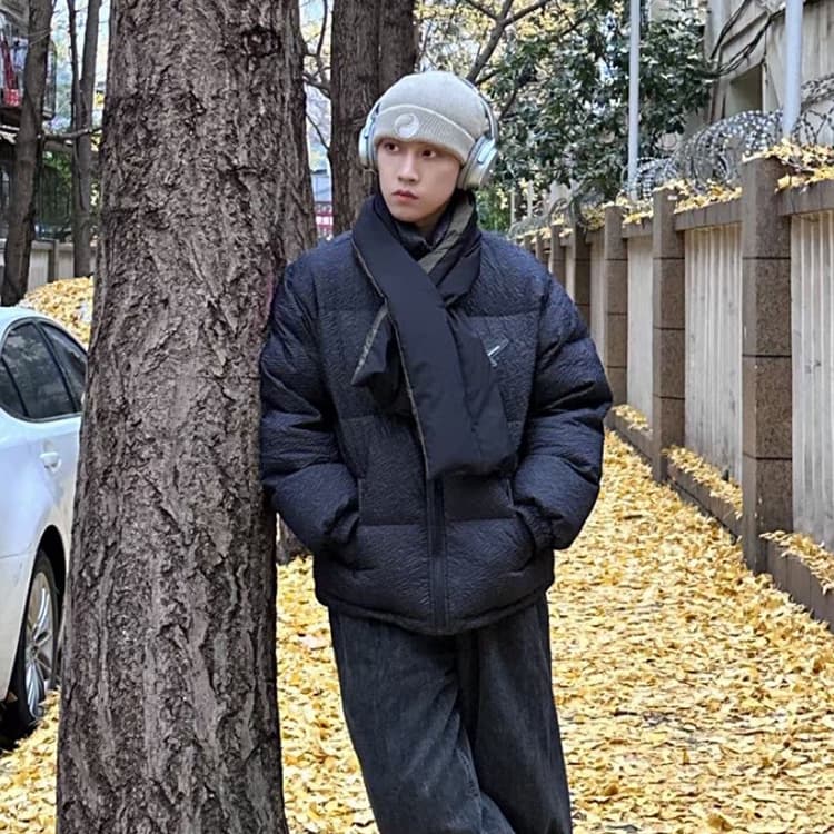 Зимняя куртка пуховик TURNTHETABLES FW22 Pleated Texture Puffer Coat - изображение 6