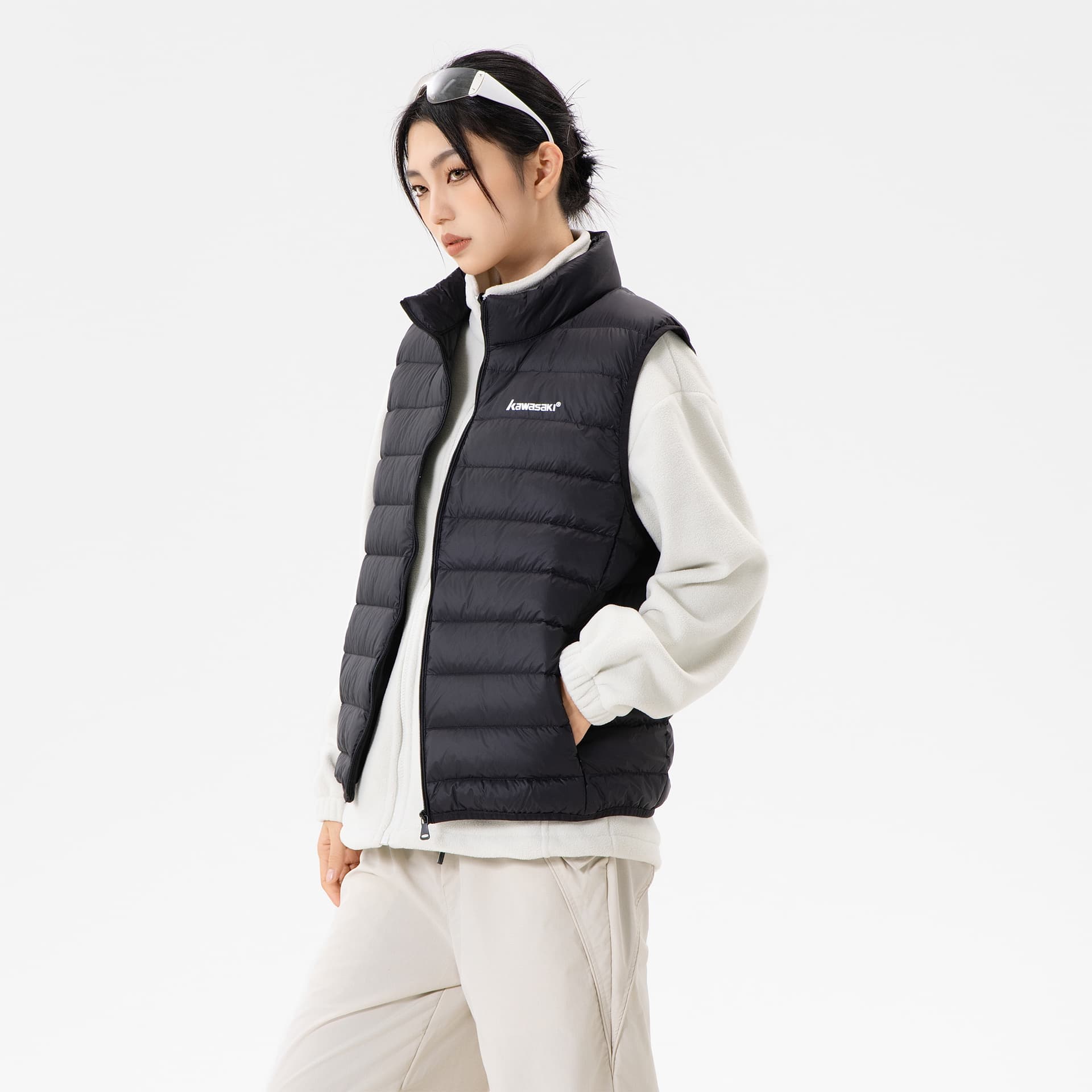 Куртка Kawasaki Unisex Down Vests Кавасаки Унисекс Пуховые жилеты - изображение 4