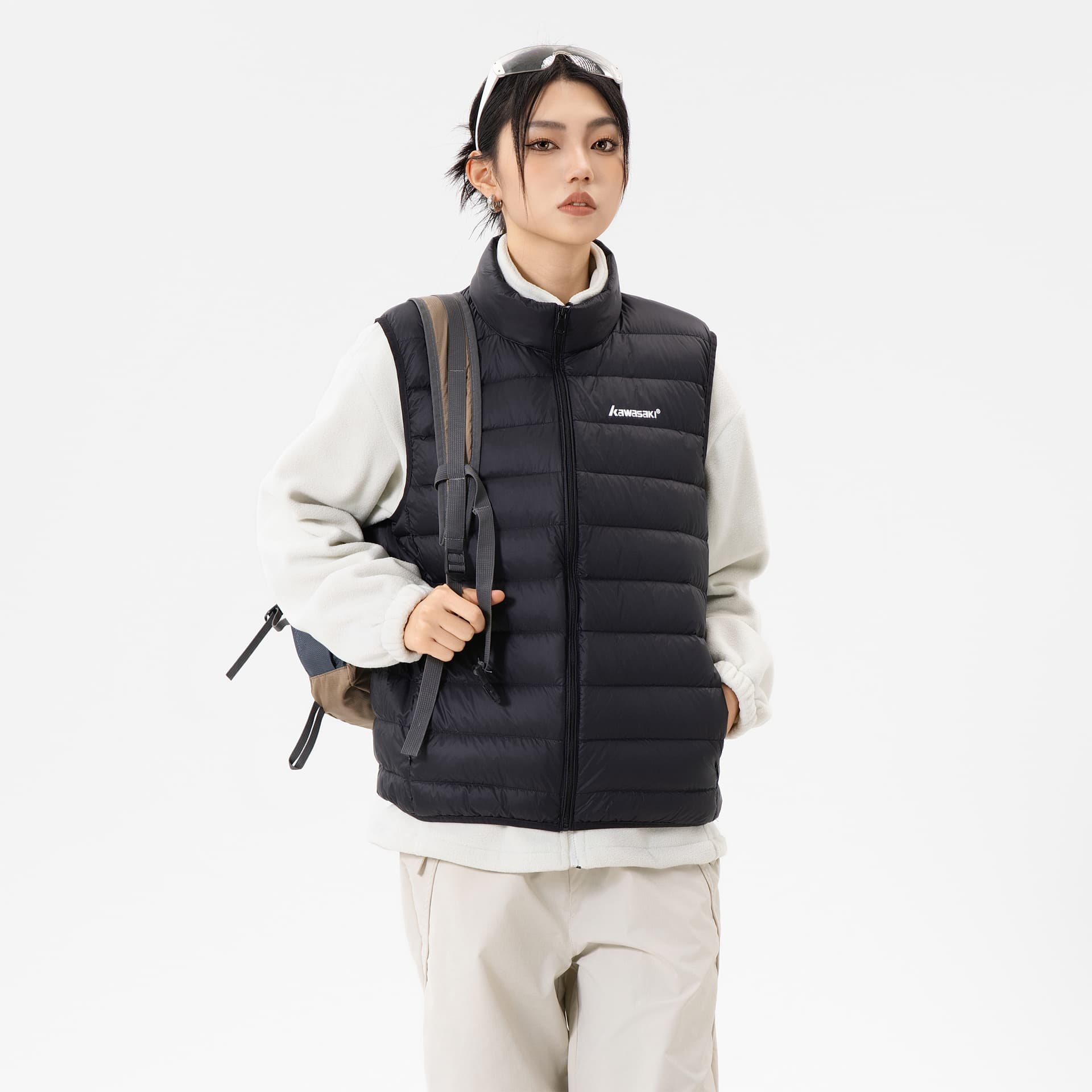 Куртка Kawasaki Unisex Down Vests Кавасаки Унисекс Пуховые жилеты - изображение 5