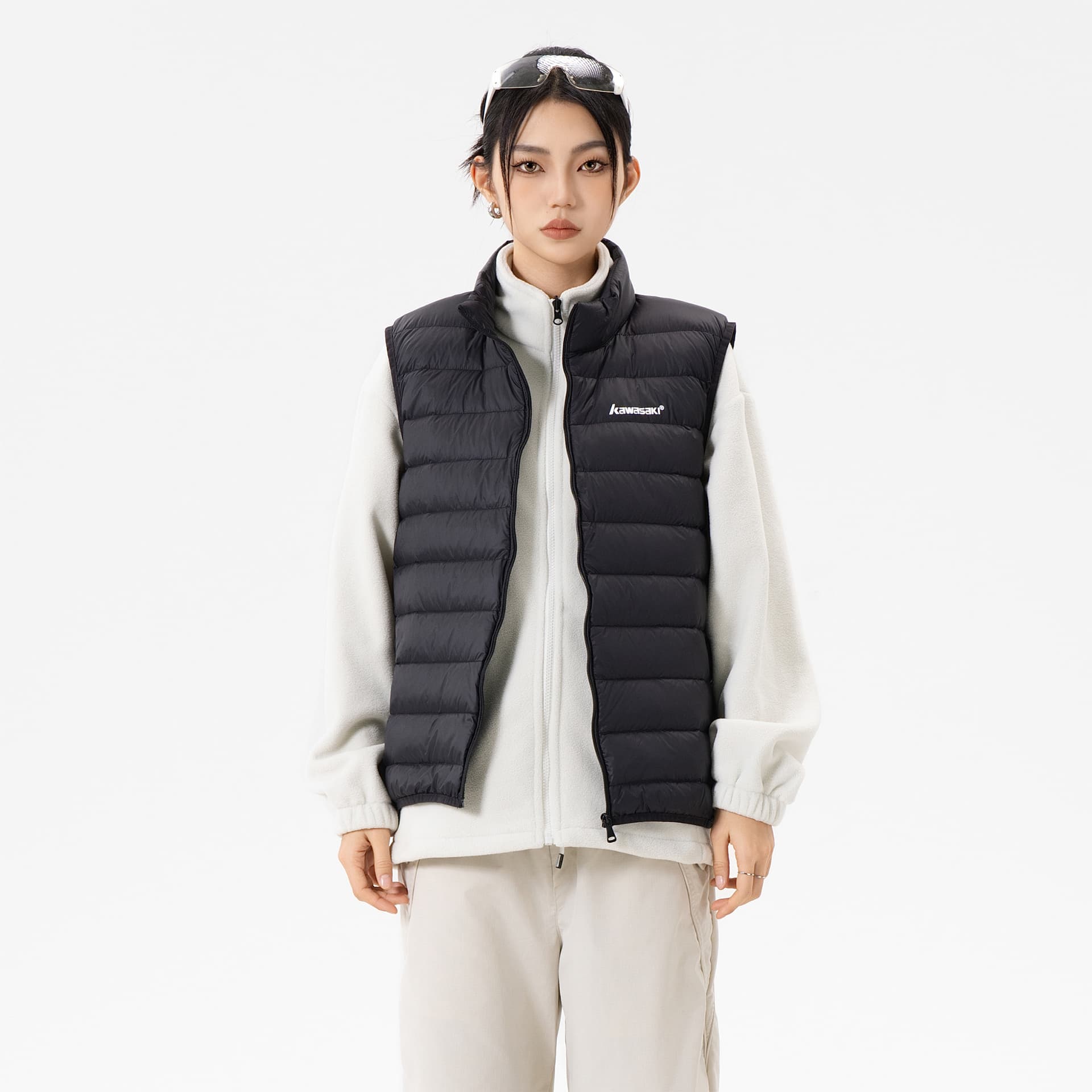 Куртка Kawasaki Unisex Down Vests Кавасаки Унисекс Пуховые жилеты - изображение 3