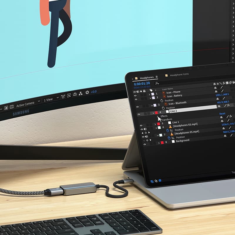 Satechi TypeCHDMI2.18K60Hzdisplayport4 - изображение 6