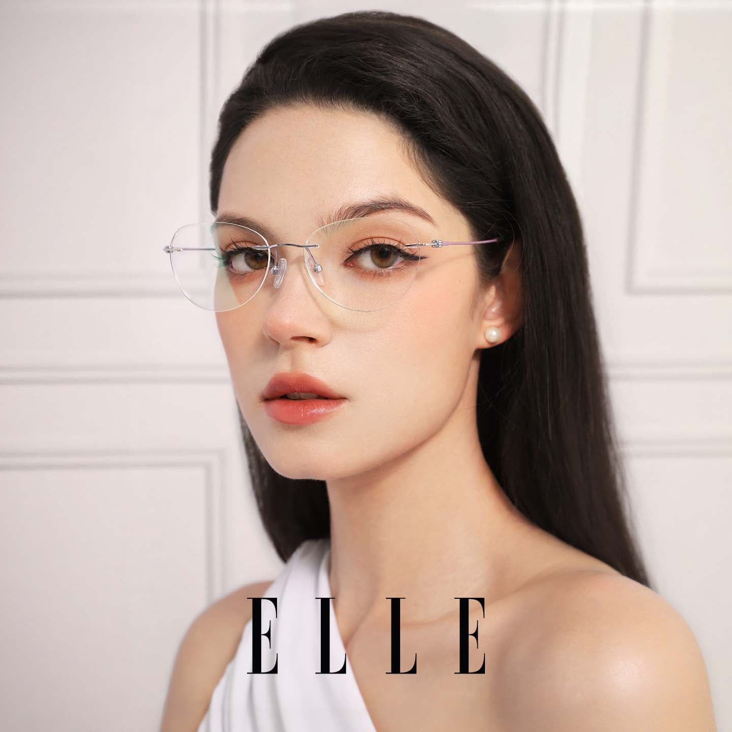 Оправа ELLE Оправа для очков из титанового сплава унисекс - изображение 4