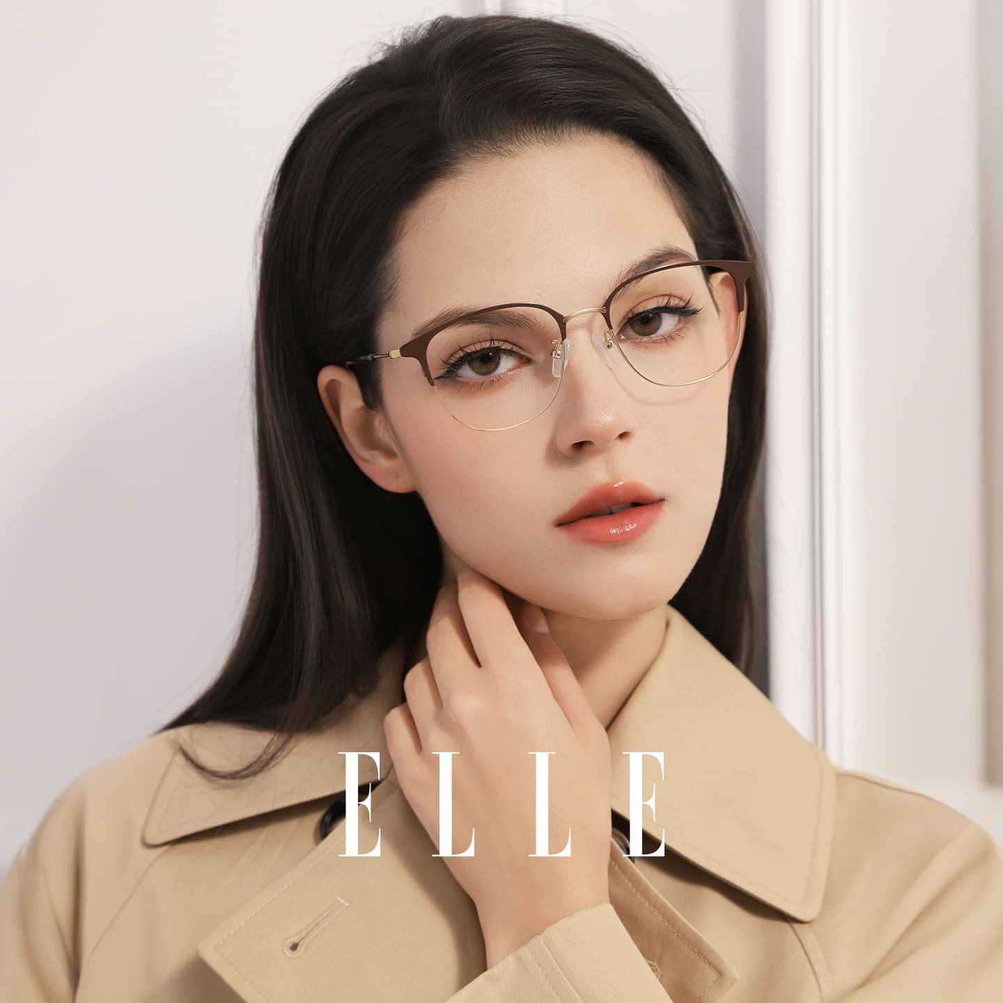 Оправа ELLE Титановый сплав Оправа для очков "Брови" Унисекс - изображение 2