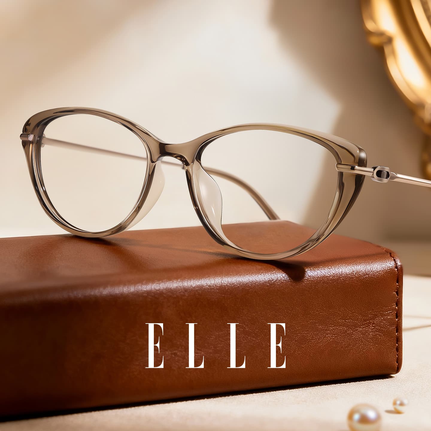 Оправа ELLE Титановый сплав Очки с диоптриями "Кошачий глаз" Унисекс - изображение 3