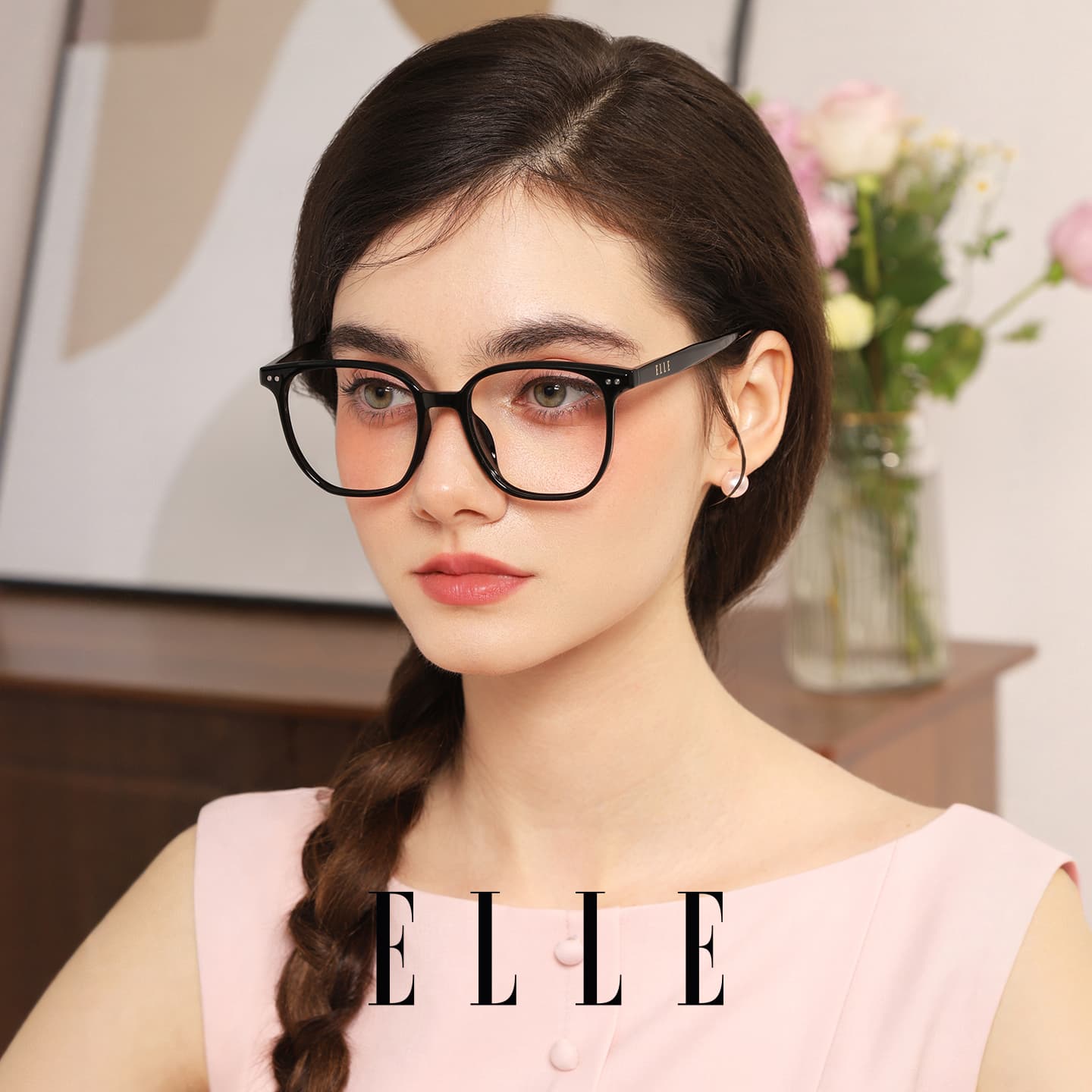 Оправа ELLE Квадратные Оправы для Очков Унисекс - изображение 2