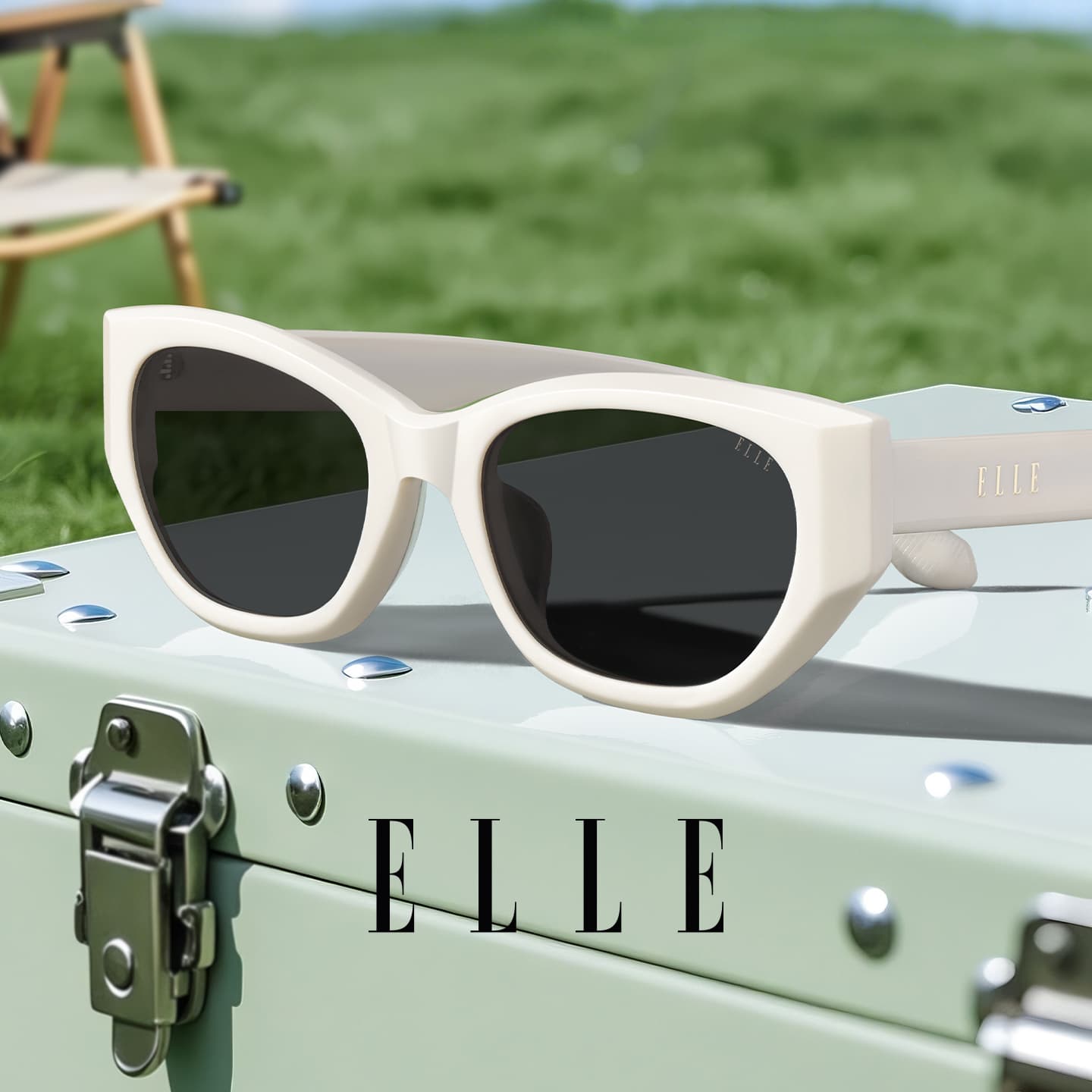 Солнцезащитные очки ELLE Сосуд Кошачий глаз Солнцезащитные очки Женские - изображение 9