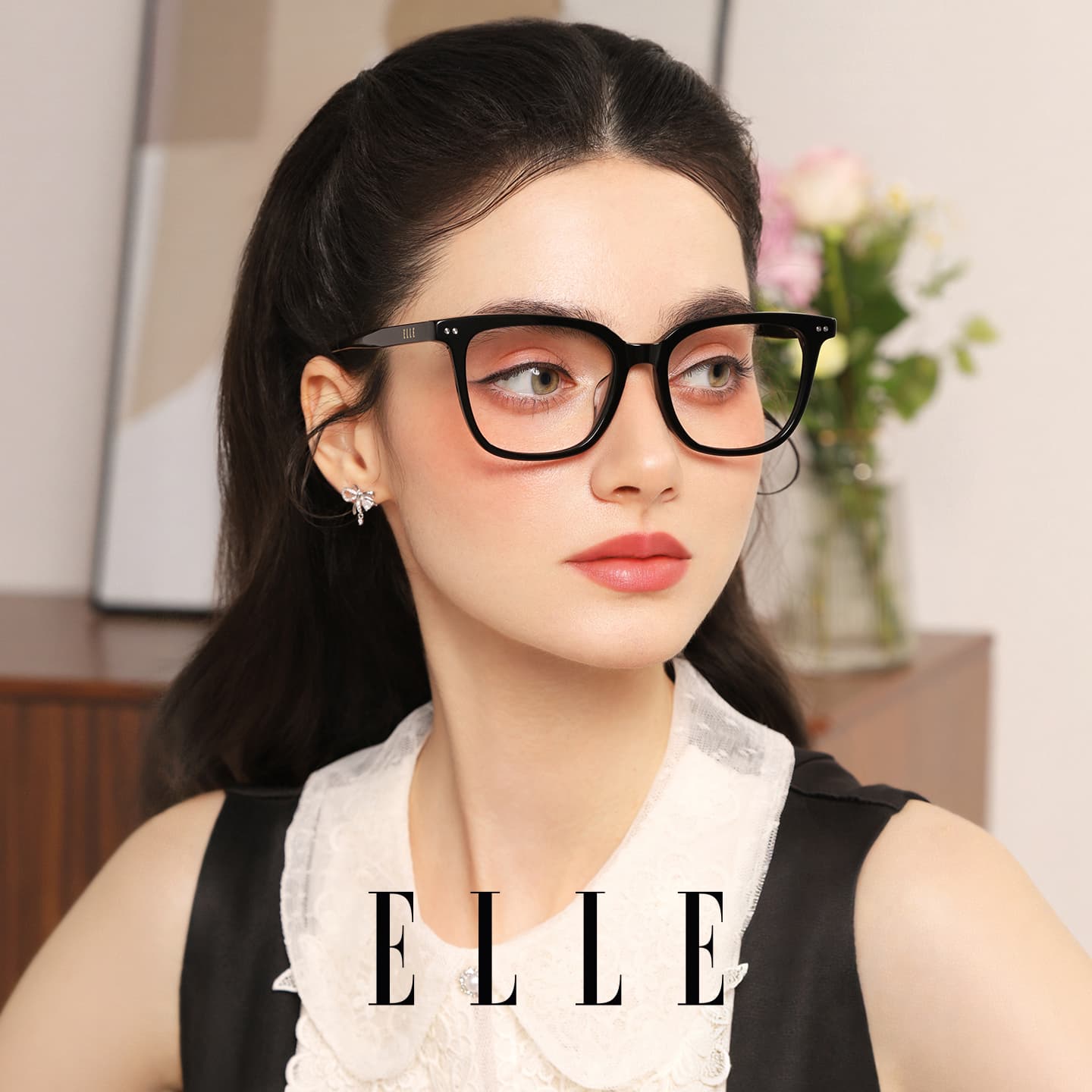 Оправа ELLE Квадратная форма Оправы для очков Унисекс - изображение 3