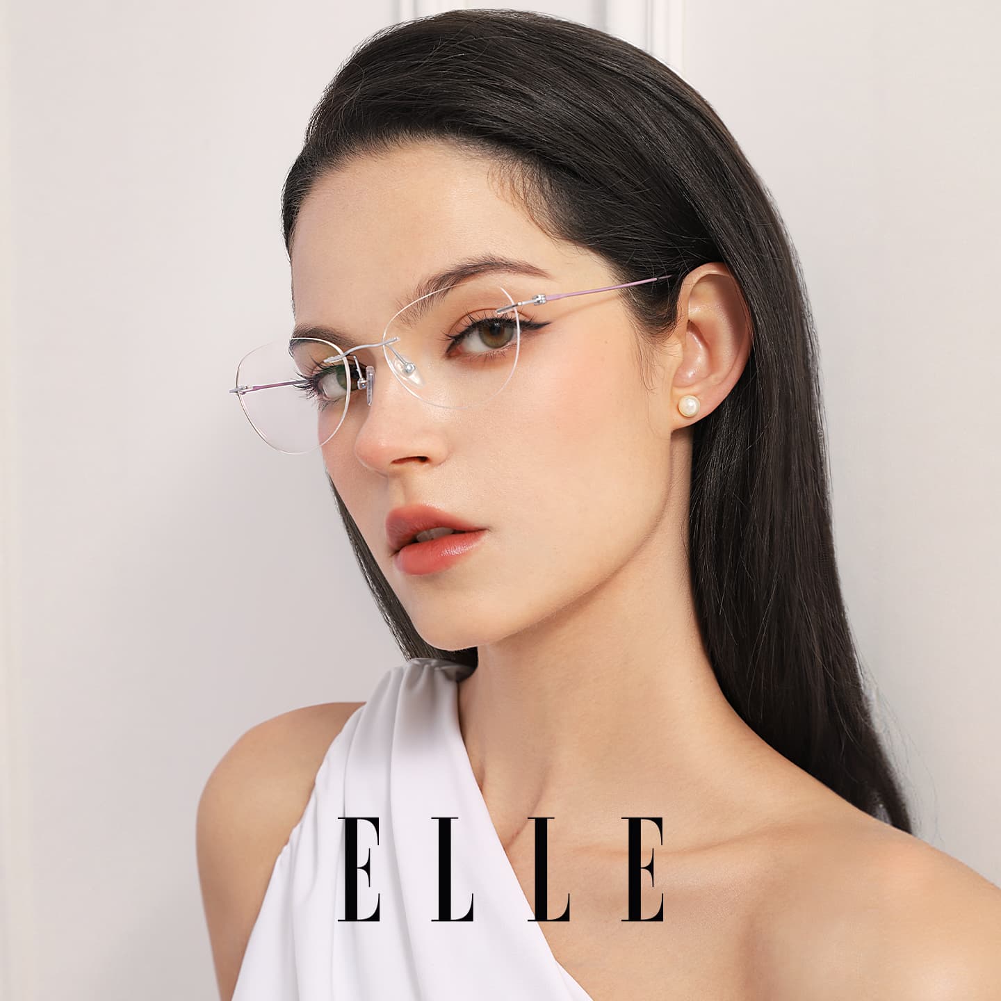 Оправа ELLE Оправа для очков из титанового сплава унисекс - изображение 3