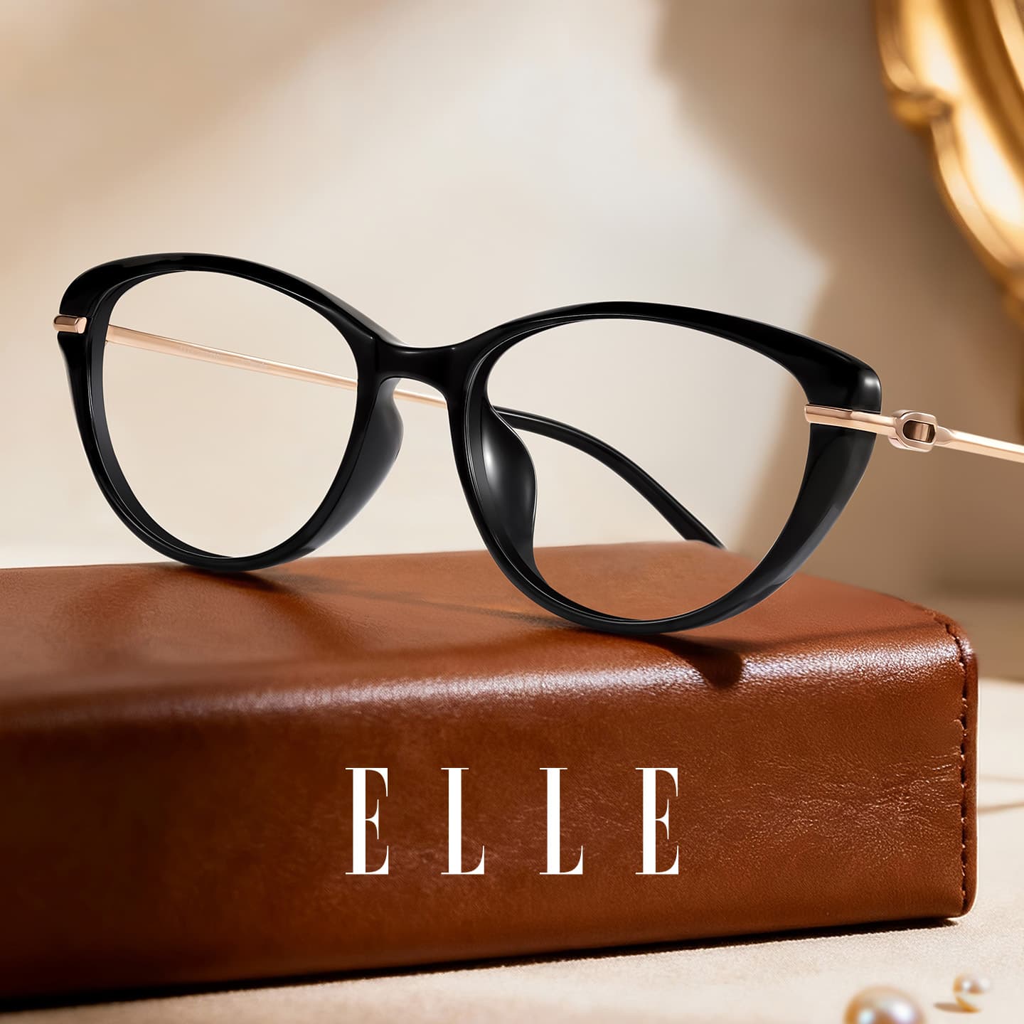 Оправа ELLE Титановый сплав Очки с диоптриями "Кошачий глаз" Унисекс - изображение 4