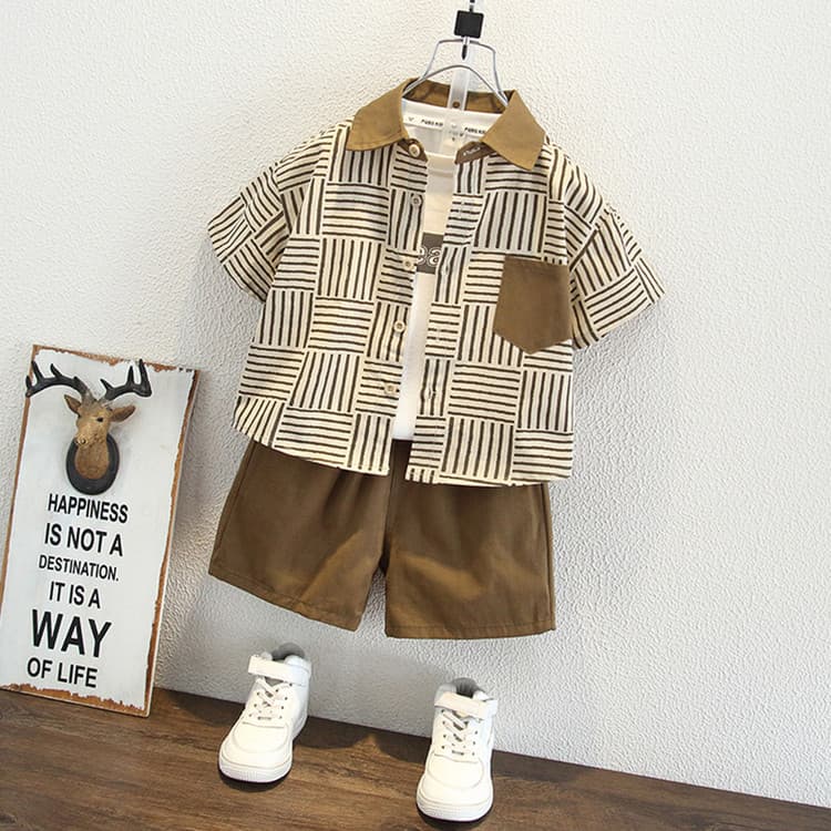 PIERRE CARDIN Хаки Kids Повседневные спортивные костюмы Наборы - изображение 3