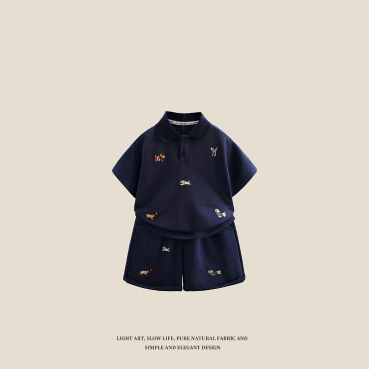 PIERRE CARDIN Темно-синий Kids Повседневные спортивные костюмы Наборы - изображение 2