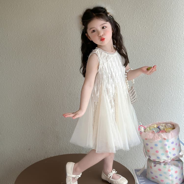 PIERRE CARDIN Ecru Kids Платья - изображение 3