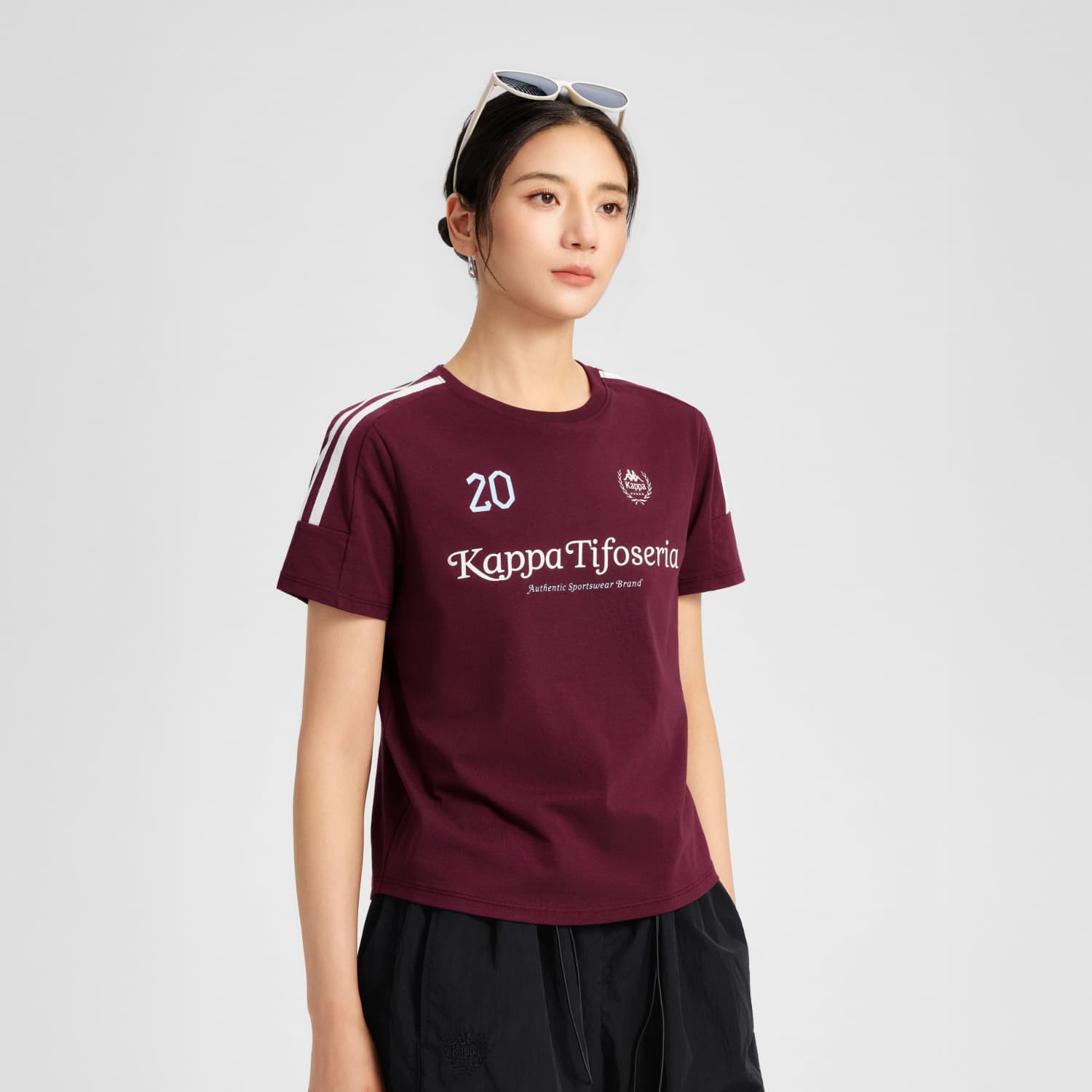 Футболка KAPPA 1916 Женские T-рубашки - изображение 5