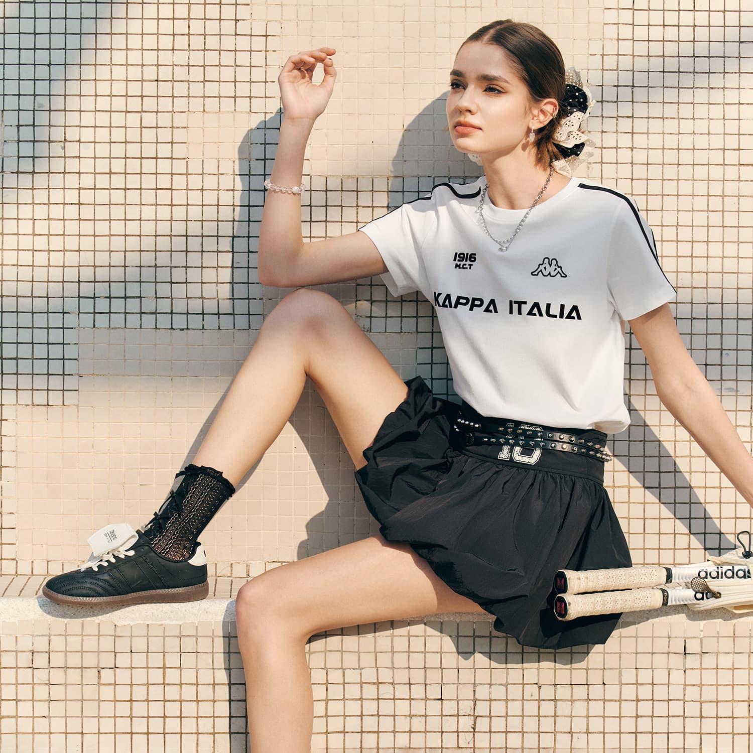 Футболка KAPPA 1916 Женские T-рубашки - изображение 4