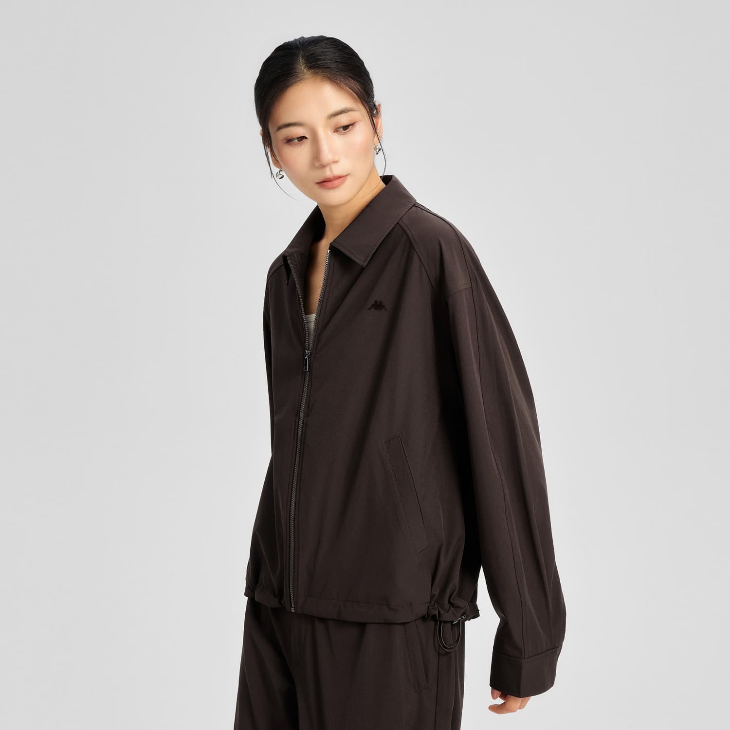 Куртка KAPPA Темный кофейный коричневый 6570 Женские куртки - изображение 5