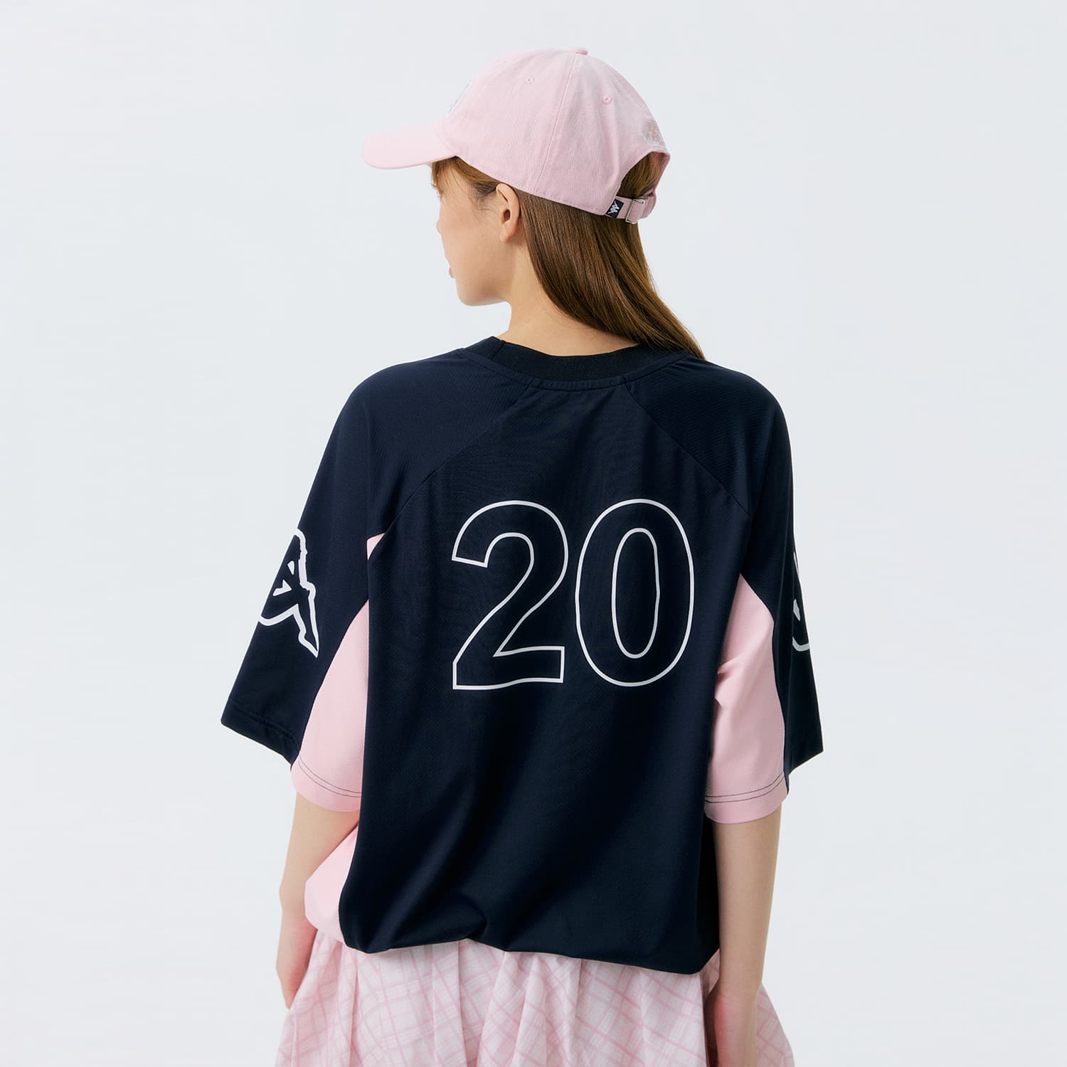 Футболка KAPPA 1916 T Рубашка Унисекс Синий Розовый - изображение 6