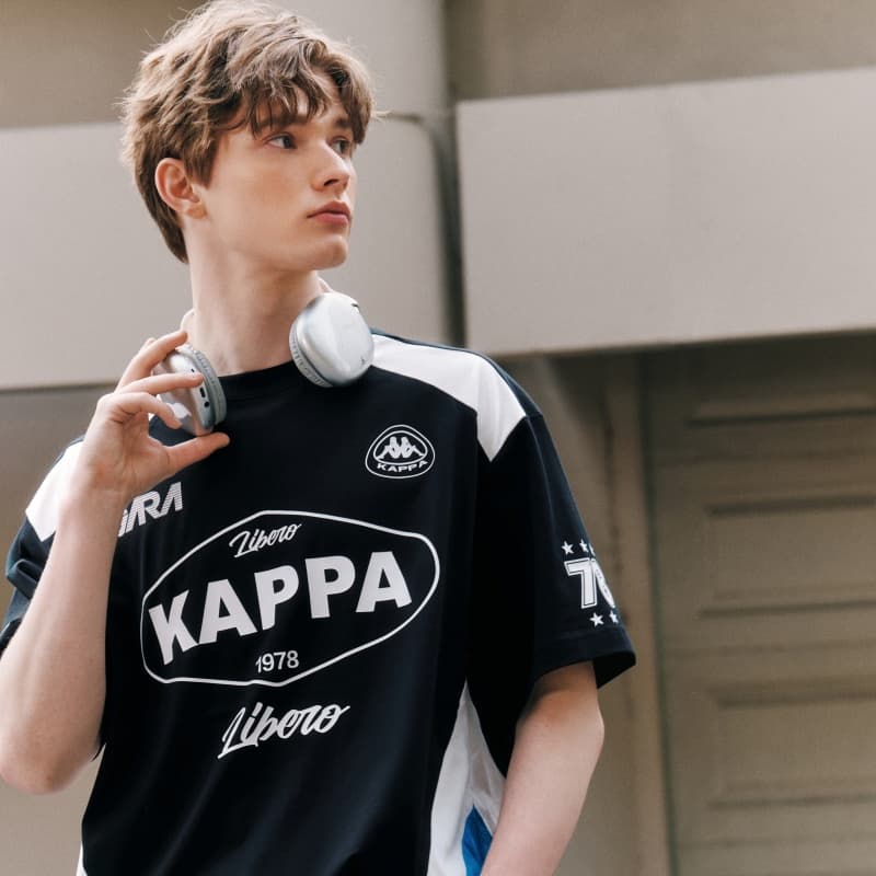 Футболка KAPPA 1916 T Рубашка Унисекс Черная - изображение 6