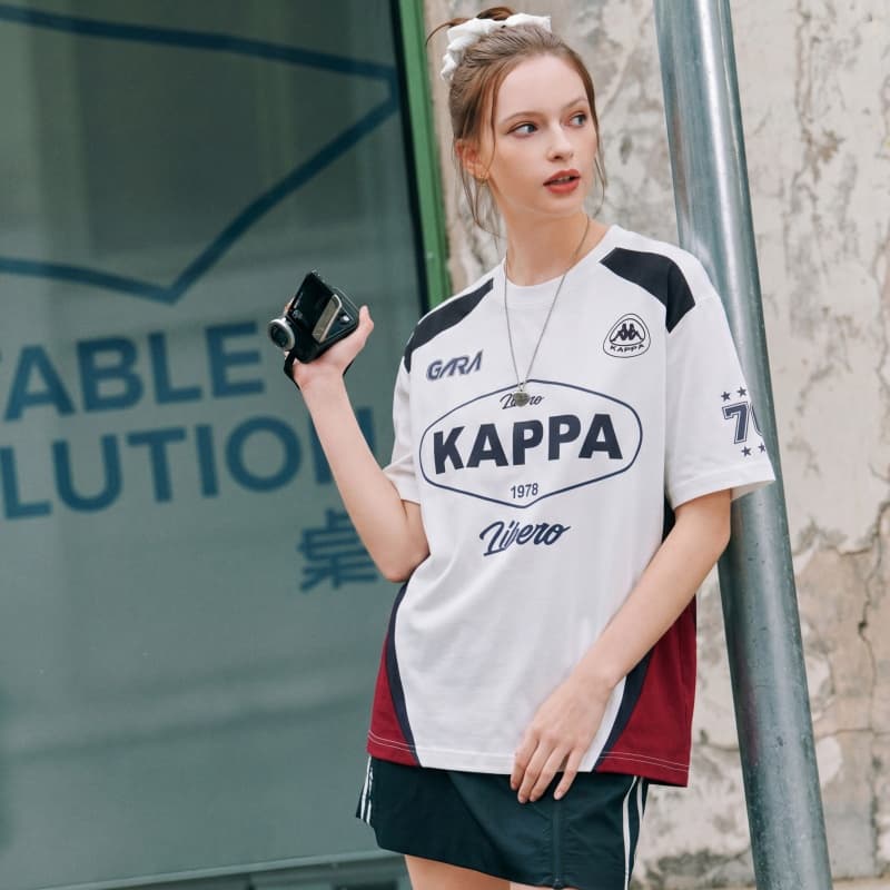 Футболка KAPPA 1916 T Рубашка Унисекс Белая - изображение 4