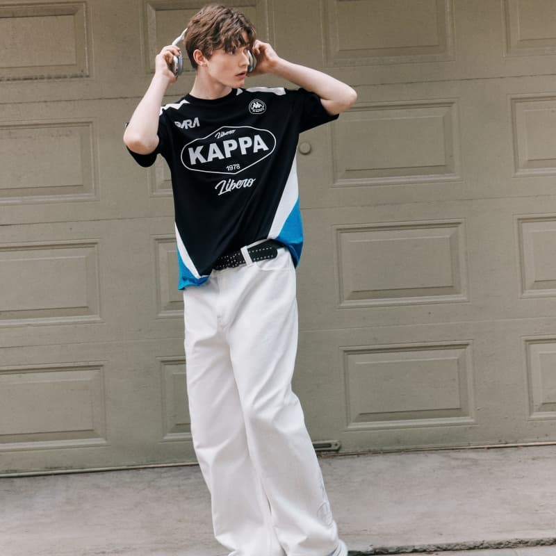 Футболка KAPPA 1916 T Рубашка Унисекс Черная - изображение 8
