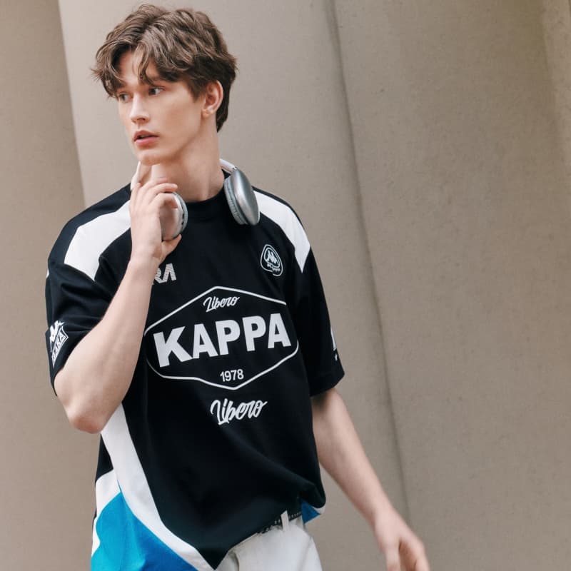 Футболка KAPPA 1916 T Рубашка Унисекс Черная - изображение 3