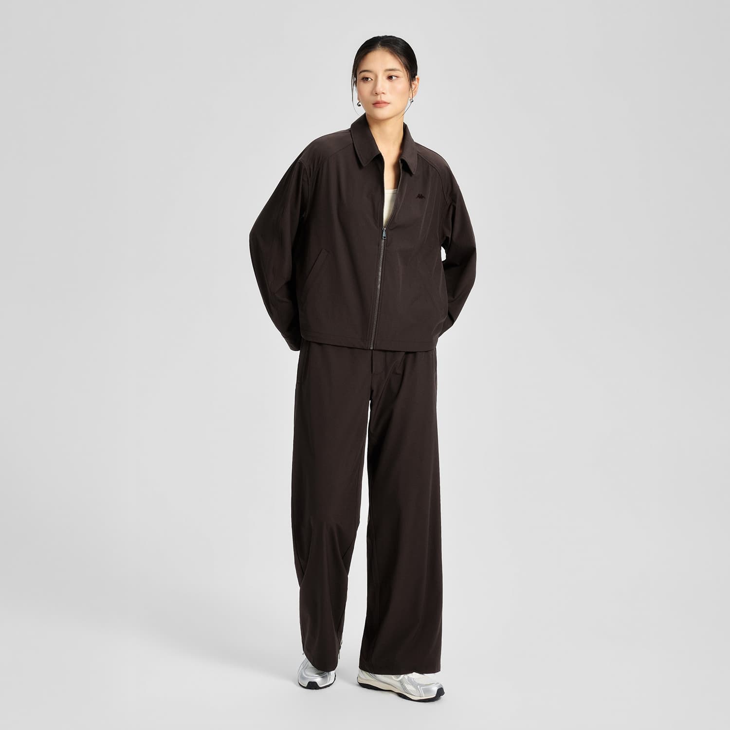Куртка KAPPA Темный кофейный коричневый 6570 Женские куртки - изображение 8