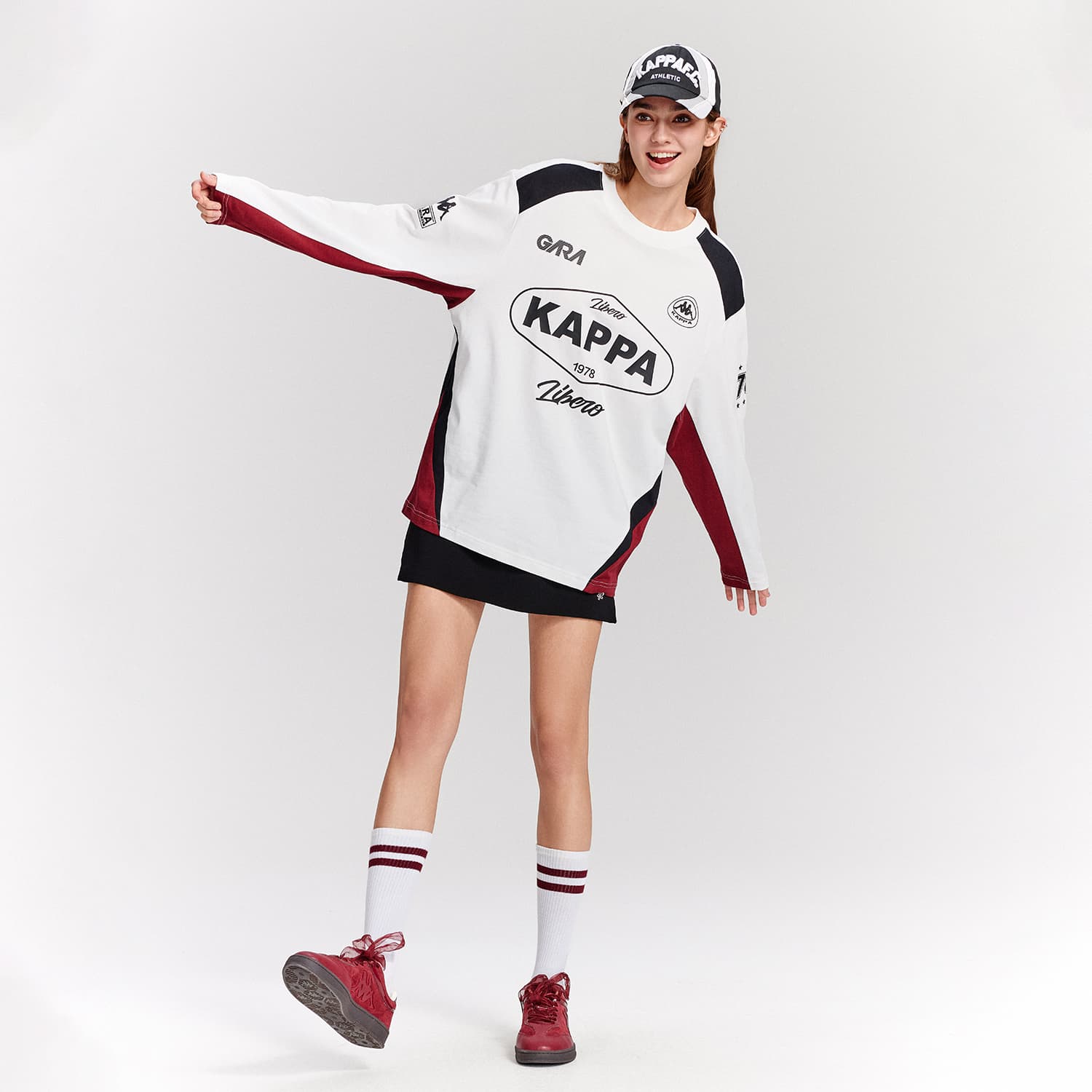Кофта Kappa 1916 Свитшот Унисекс Корейский белый - изображение 6
