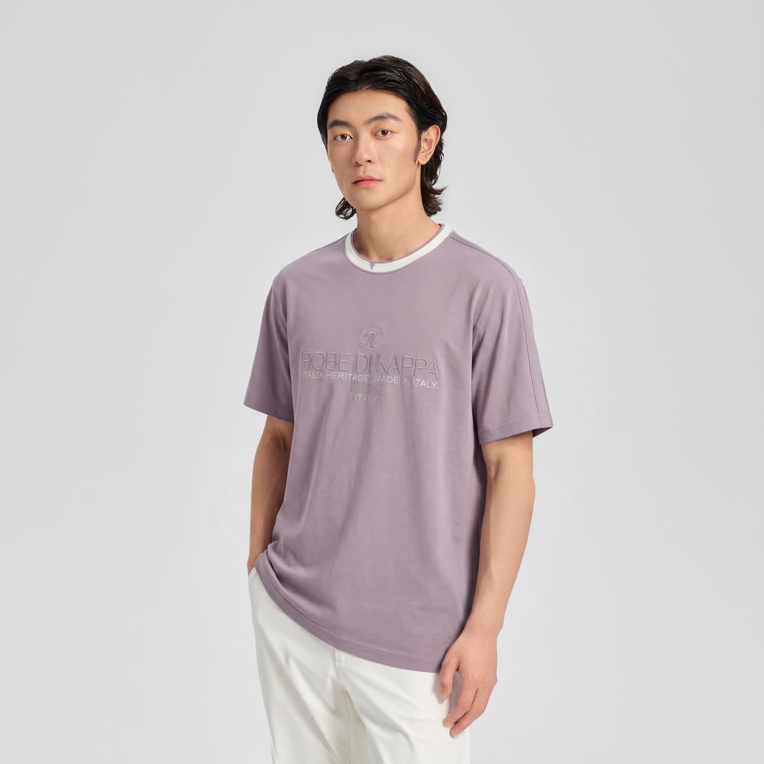 Футболка KAPPA Mist Lilac 4231 Мужская T-рубашка - изображение 6