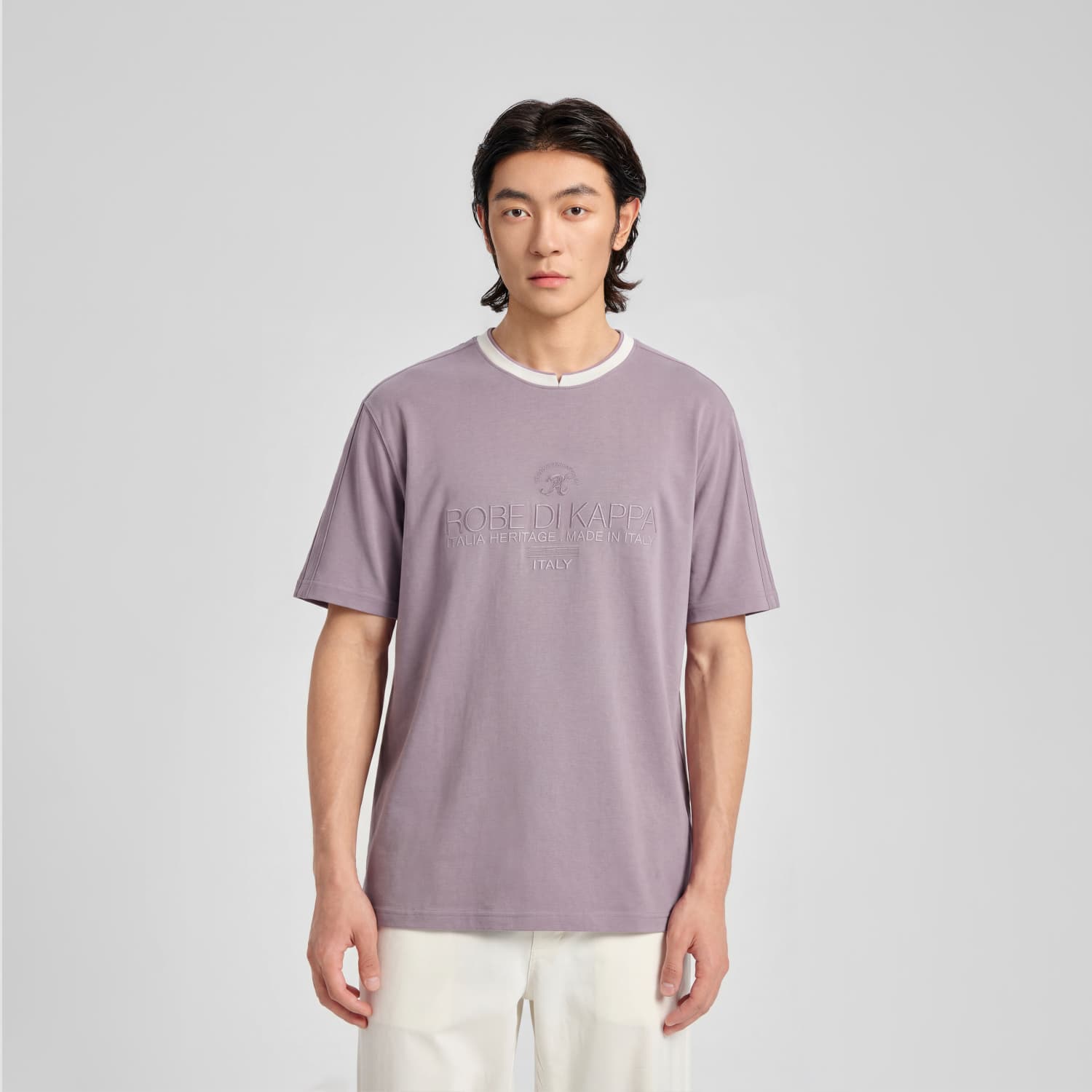 Футболка KAPPA Mist Lilac 4231 Мужская T-рубашка - изображение 3