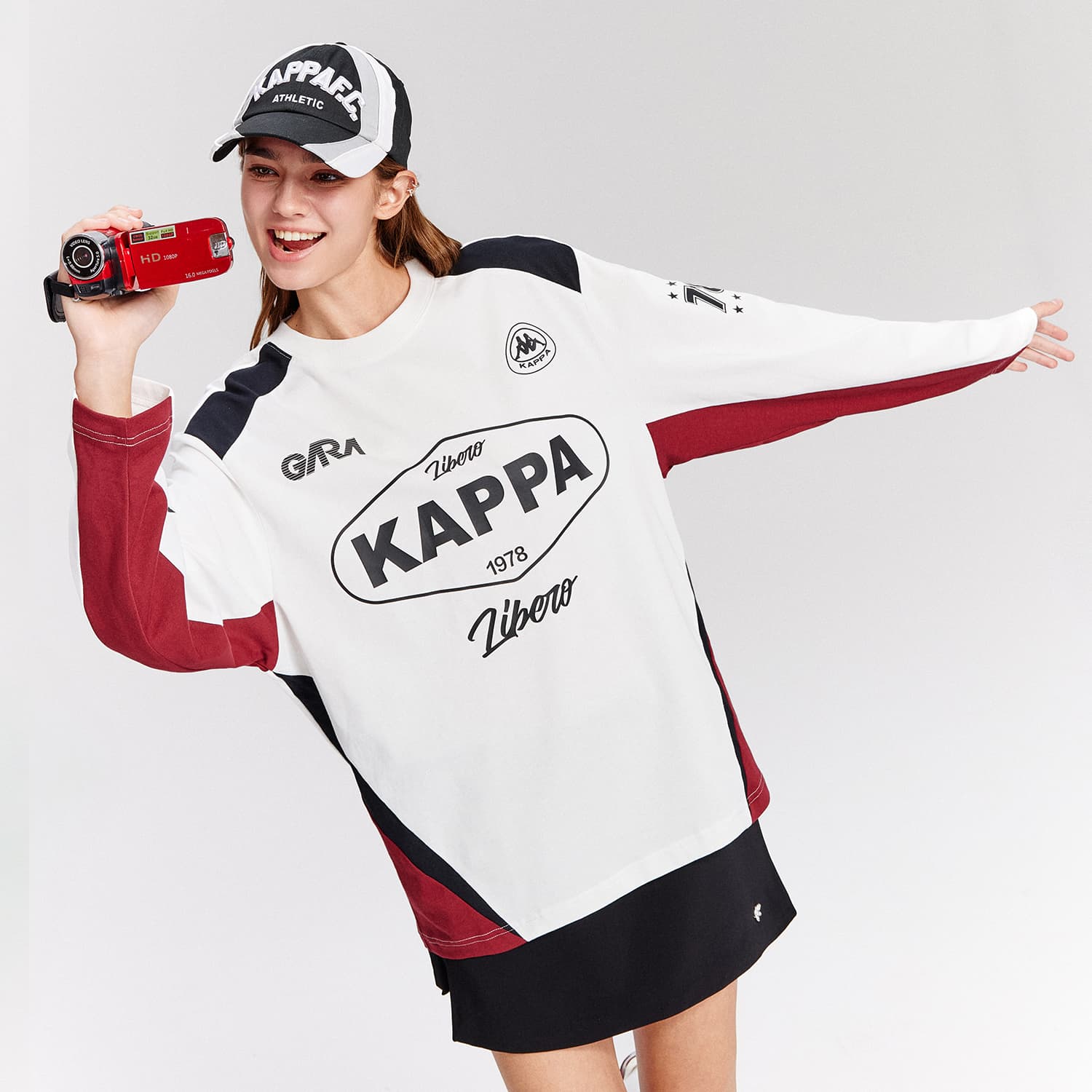 Кофта Kappa 1916 Свитшот Унисекс Корейский белый - изображение 8
