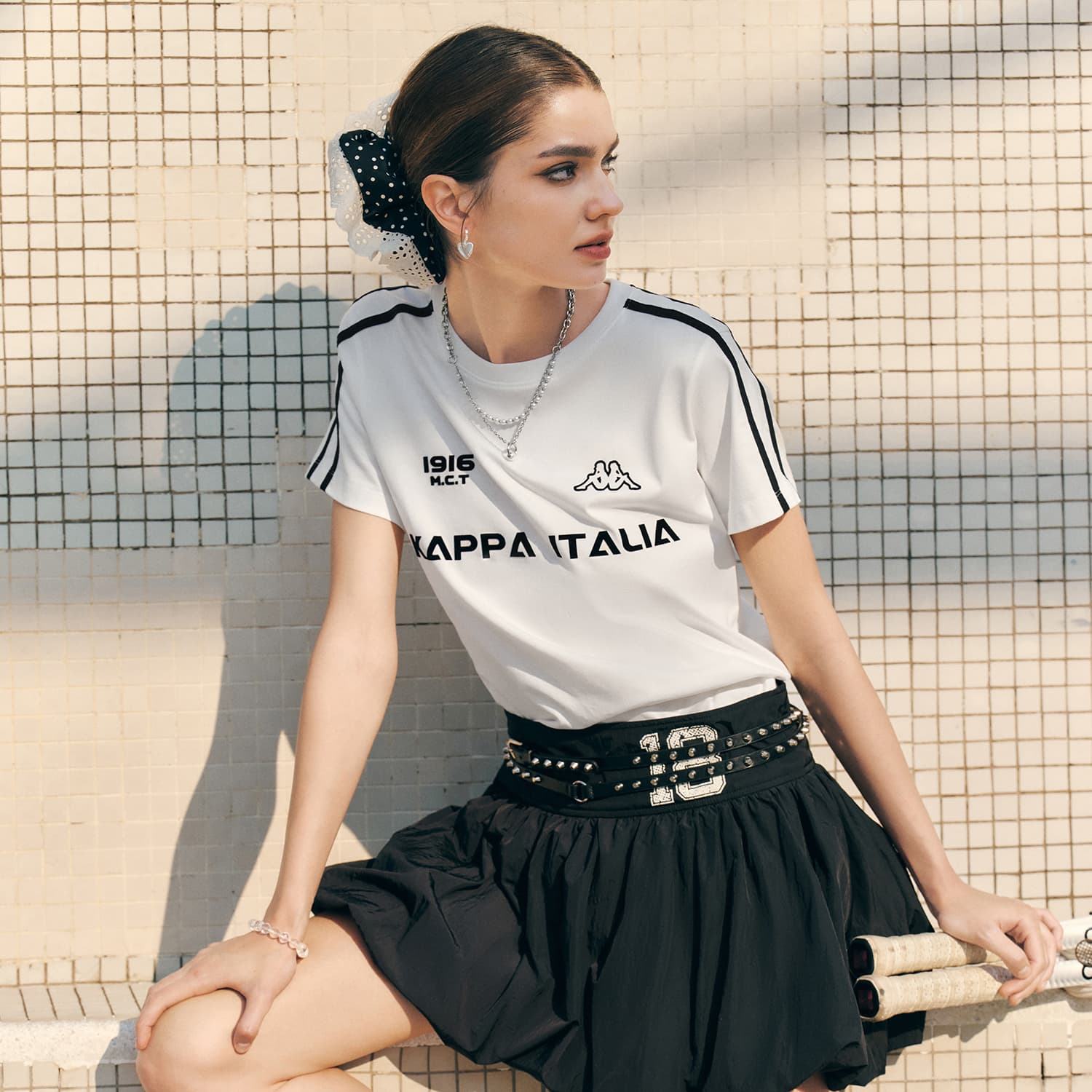 Футболка KAPPA 1916 Женские T-рубашки - изображение 5