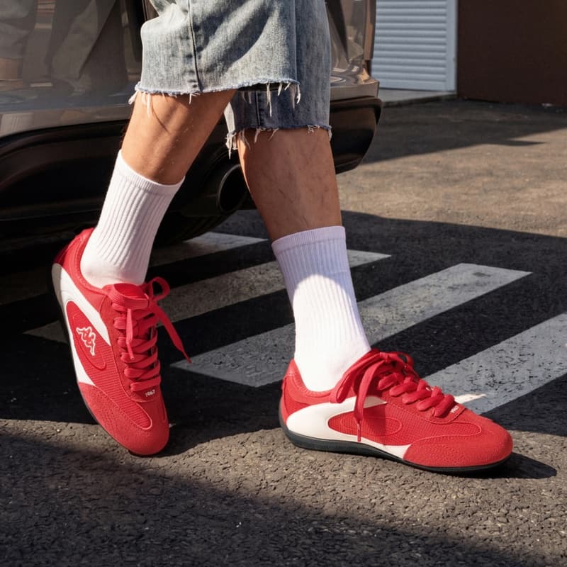 Кроссовки Кроссовки для скейтбординга Kappa SERIES Low Top Вишневый Красный Классический Белый 585 Унисекс - изображение 8