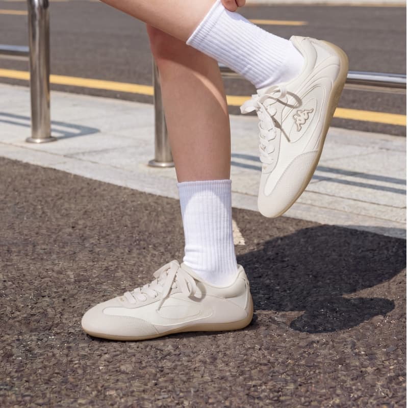 Кроссовки Kappa Urban Sports Скейтборд Кроссовки Низкий Топ Gardenia White Khaki Gray 0045 Унисекс - изображение 8
