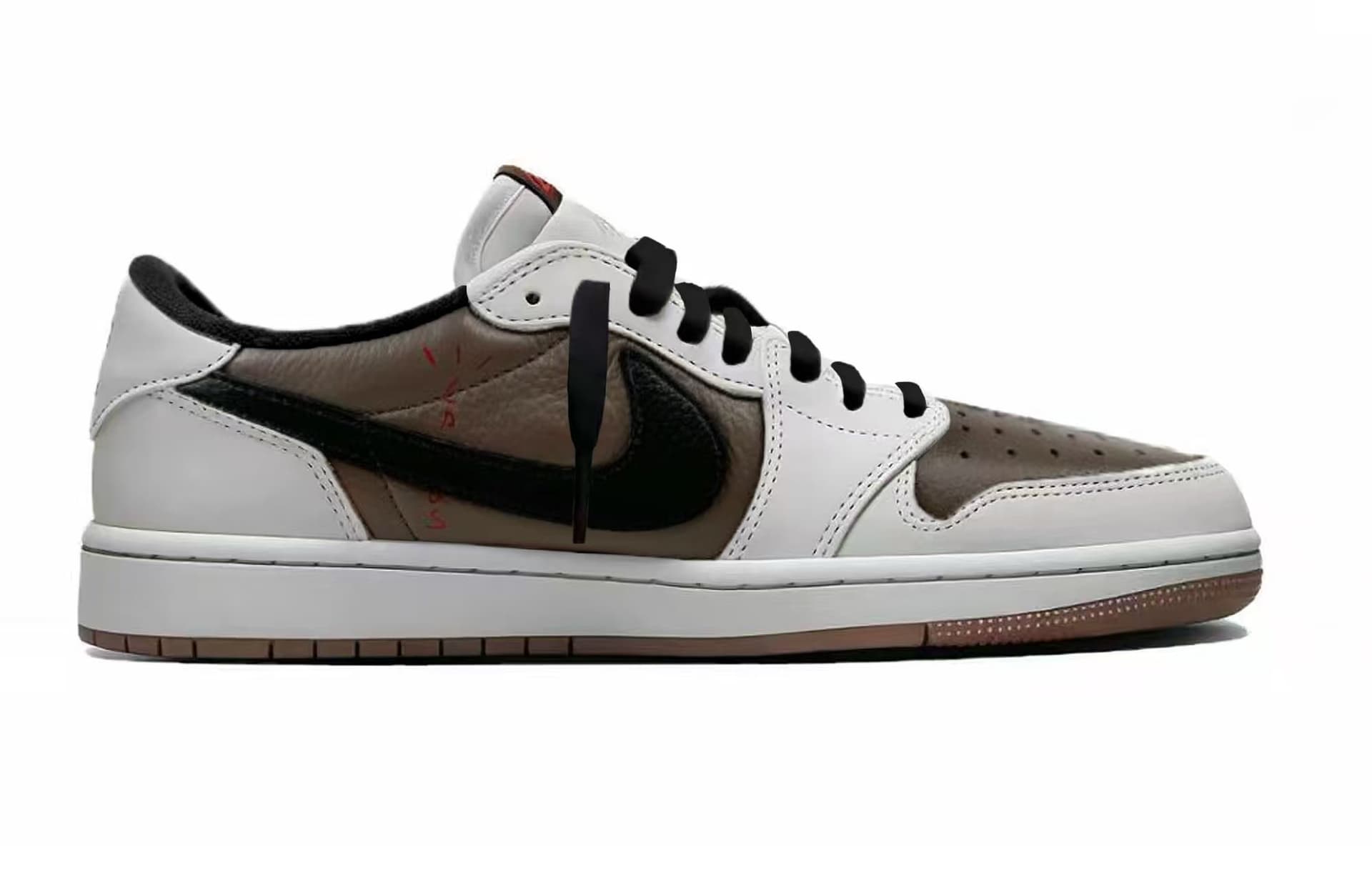 Ретро баскетбольные кроссовки Travis Scott x Jordan Air Jordan 1 - изображение 2