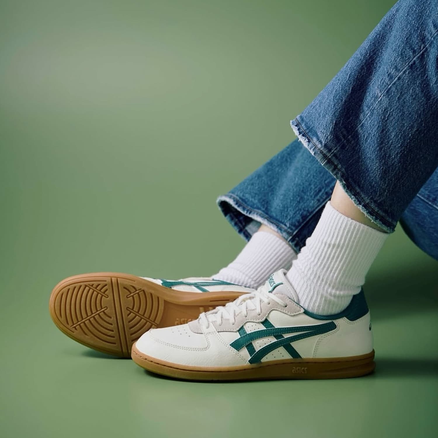 Кроссовки Asics SKYHAND OG Износостойкие и Легкие Низкие Кроссовки для Скейтбординга Унисекс Белые - изображение 6