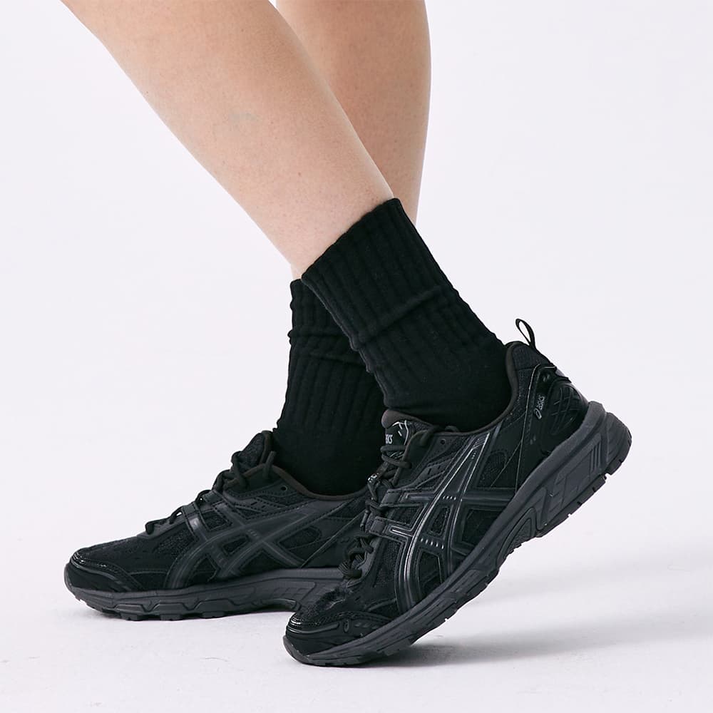 Кроссовки Asics Gel NUNOBIKI Амортизация Износостойкий Низкий Верх Повседневная Обувь Унисекс Пляж Черный - изображение 14